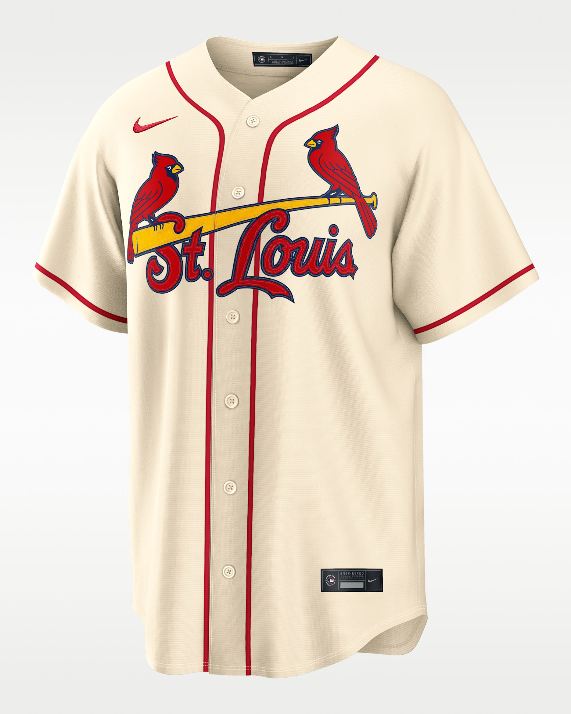 St. Louis Cardinals Men's Nike MLB Replica Jersey - Cream