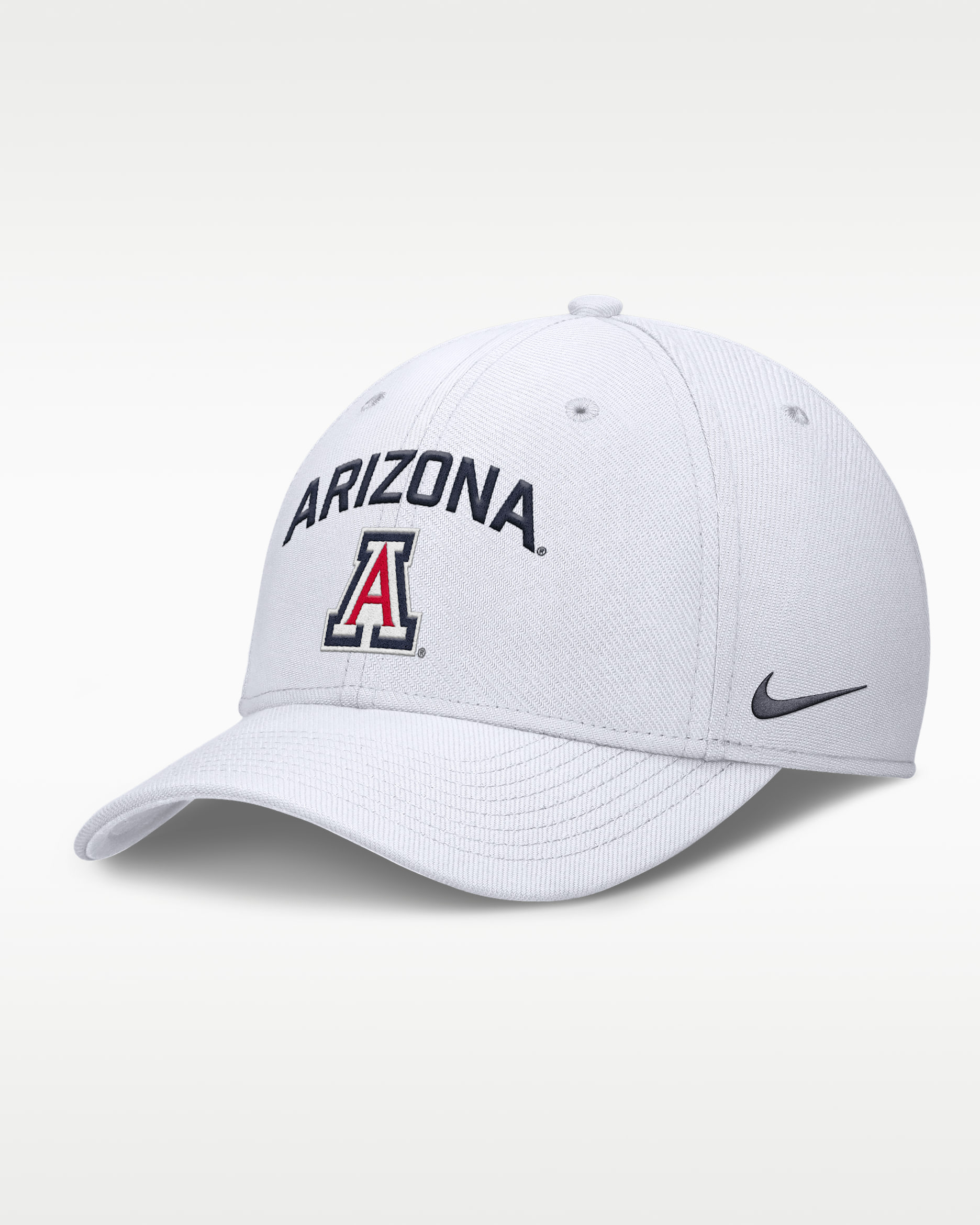 Arizona On-Field Rise Swoosh Men's Nike Dri-FIT College Hat - White