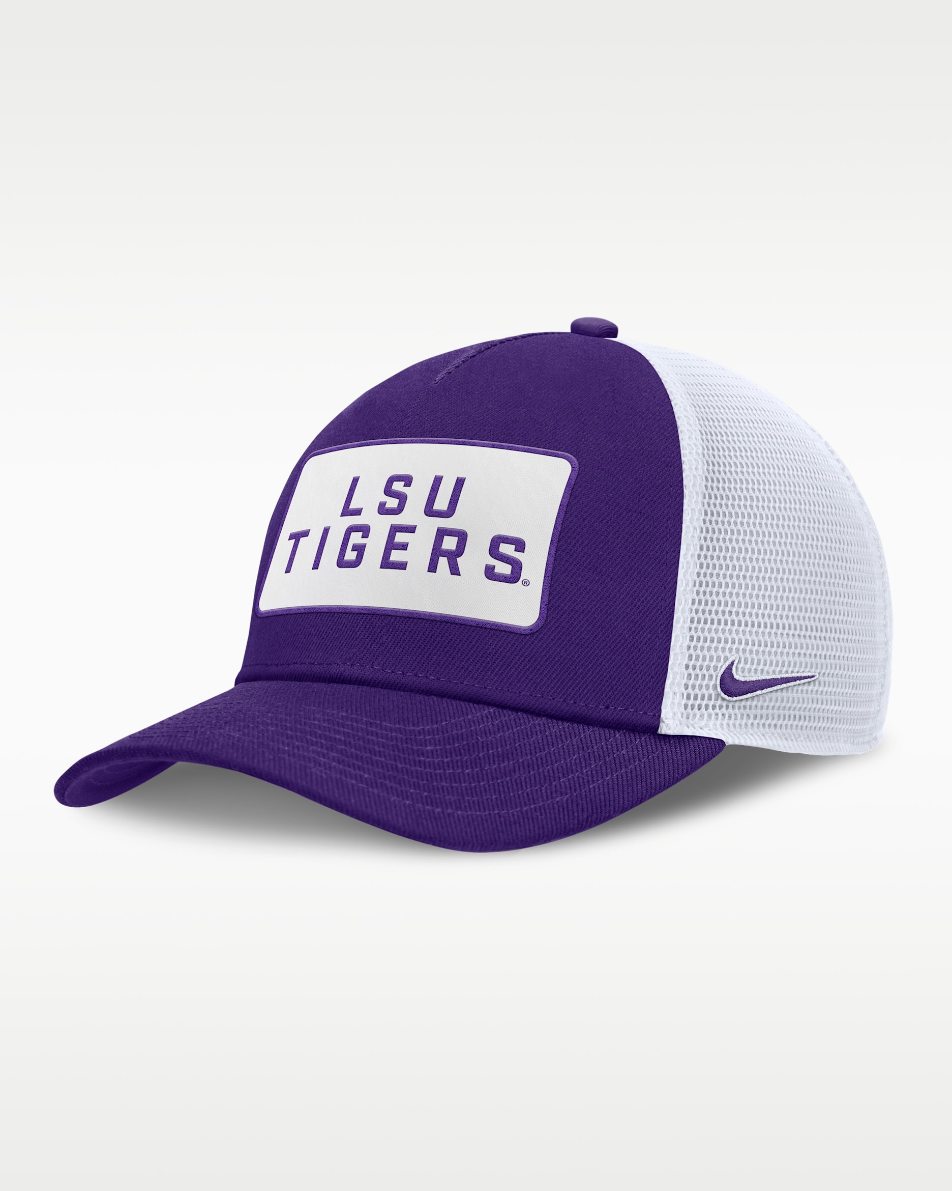 Gorra de rejilla universitaria Nike ajustable para hombre LSU On-Field Rise - Morado