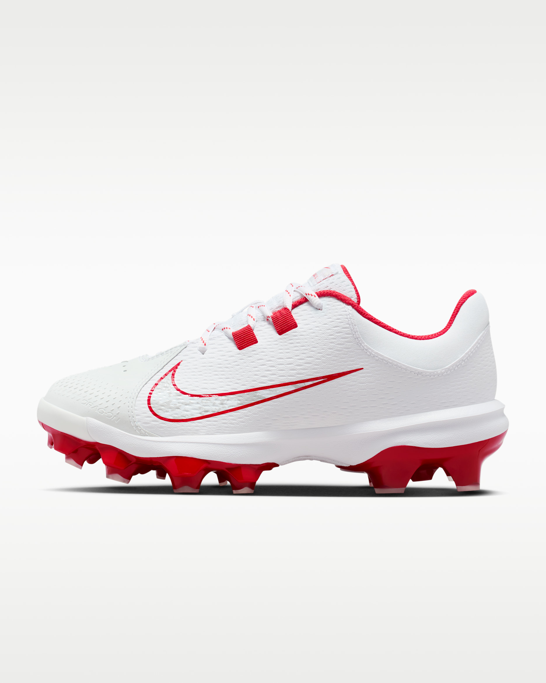 Nike Hyperdiamond 4 Pro MCS Women's Softball Cleats - White/Pure Platinum/University Red