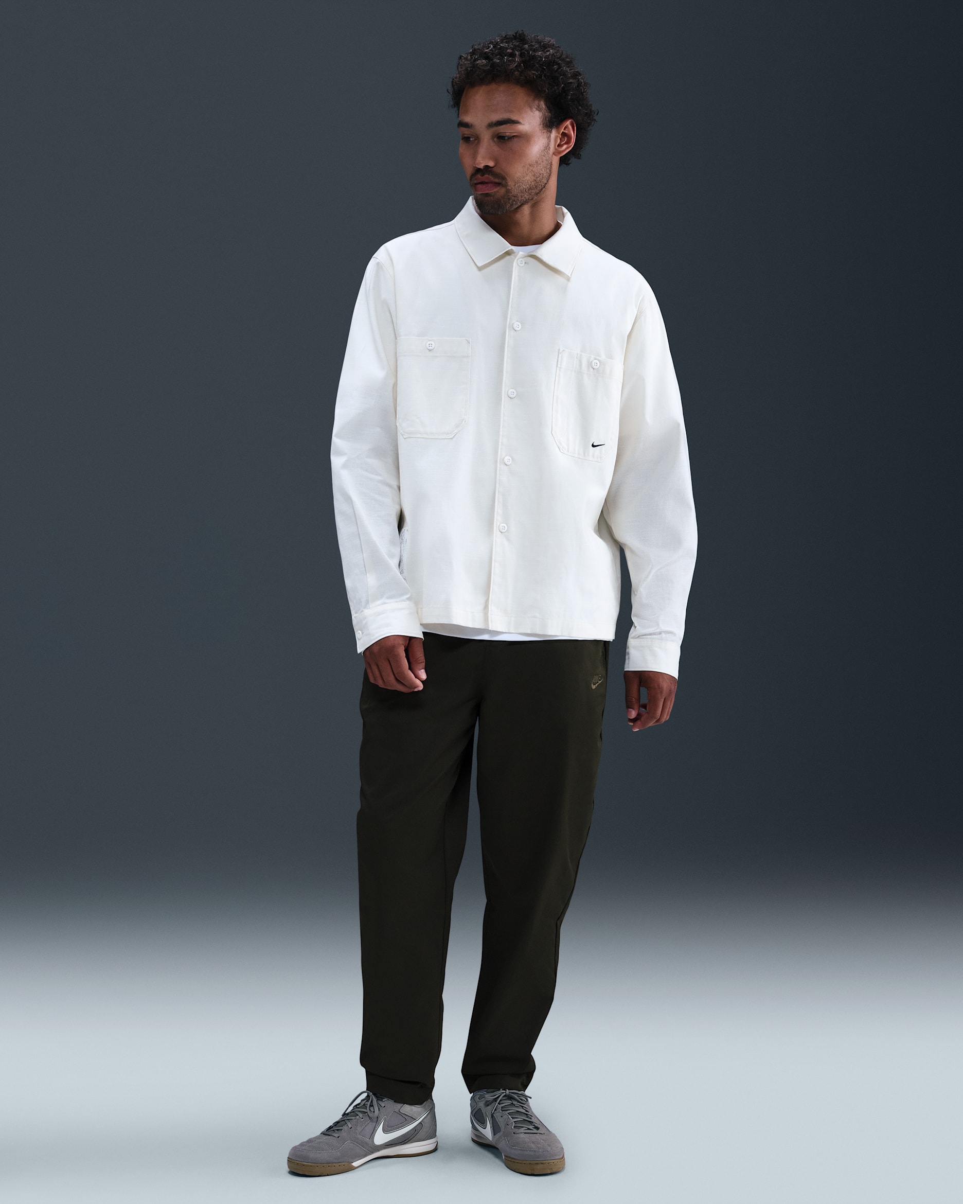 Nike Club Men's Woven Tapered Pants - Sequoia/Sequoia