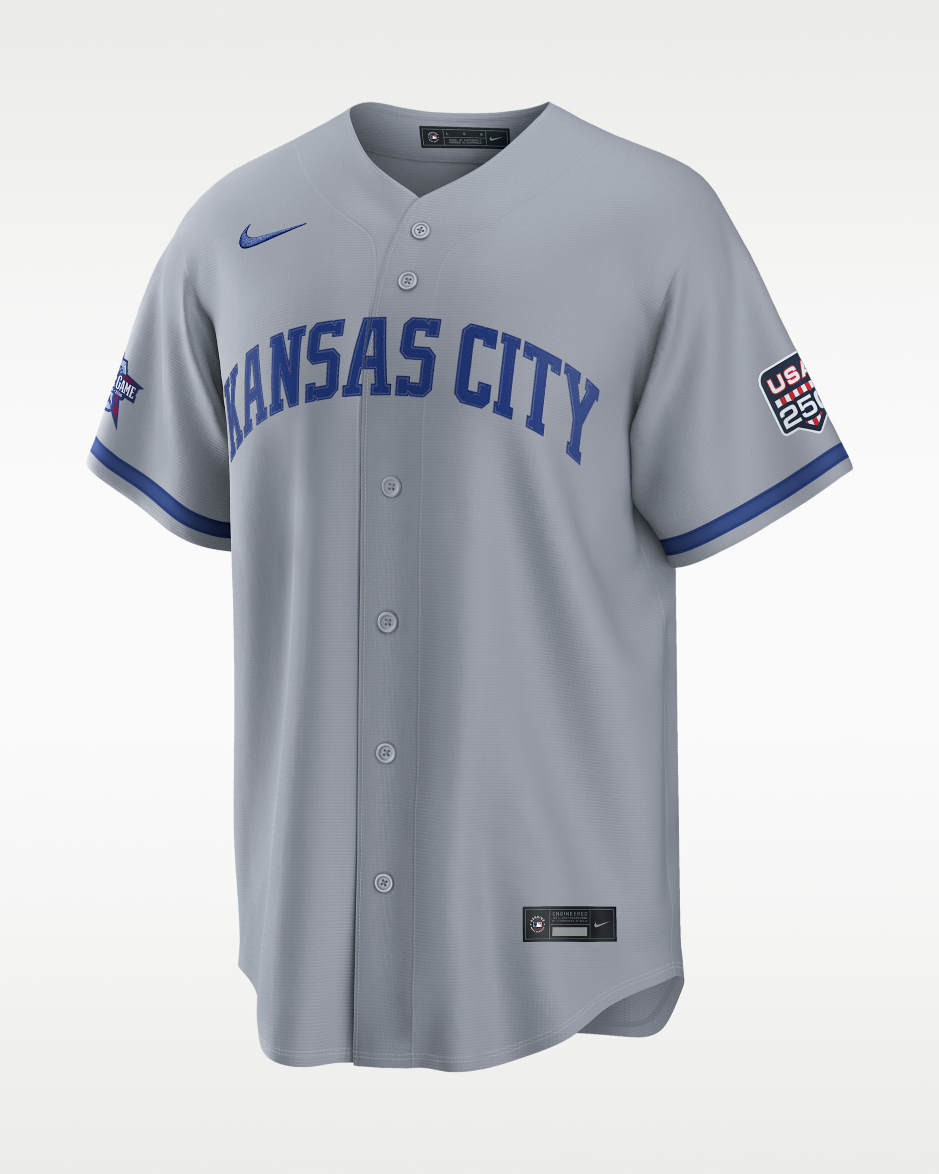 Bobby Witt Jr. American League 2026 All-Star Game Men's Nike MLB Replica Jersey - Grey