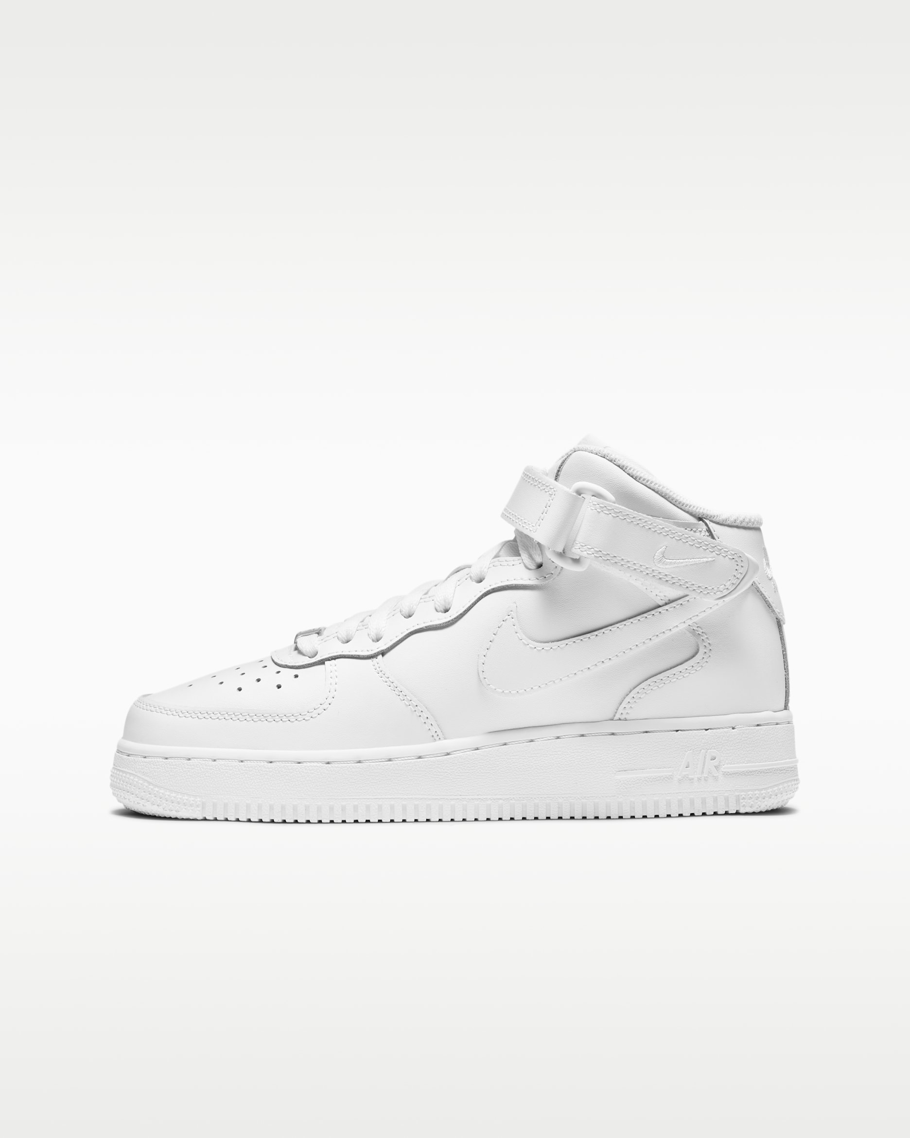 Nike Air Force 1 Mid LE Older Kids' Shoe - White/White