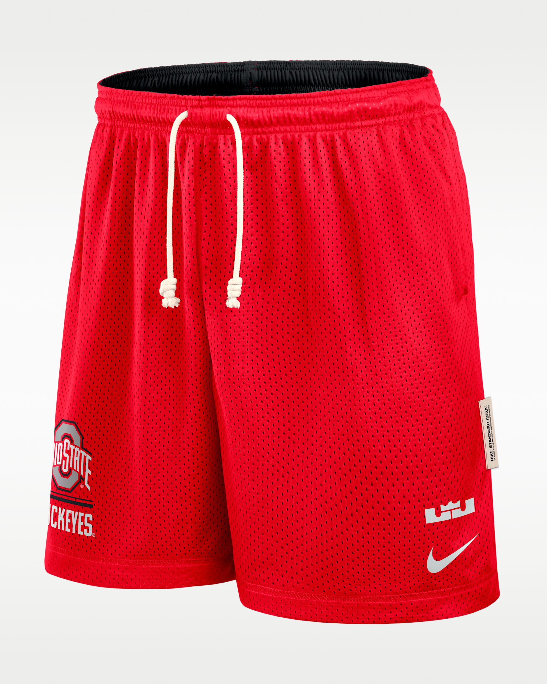 Ohio State Courtside Men's Nike Dri-FIT College Reversible Shorts - Scarlet/Black