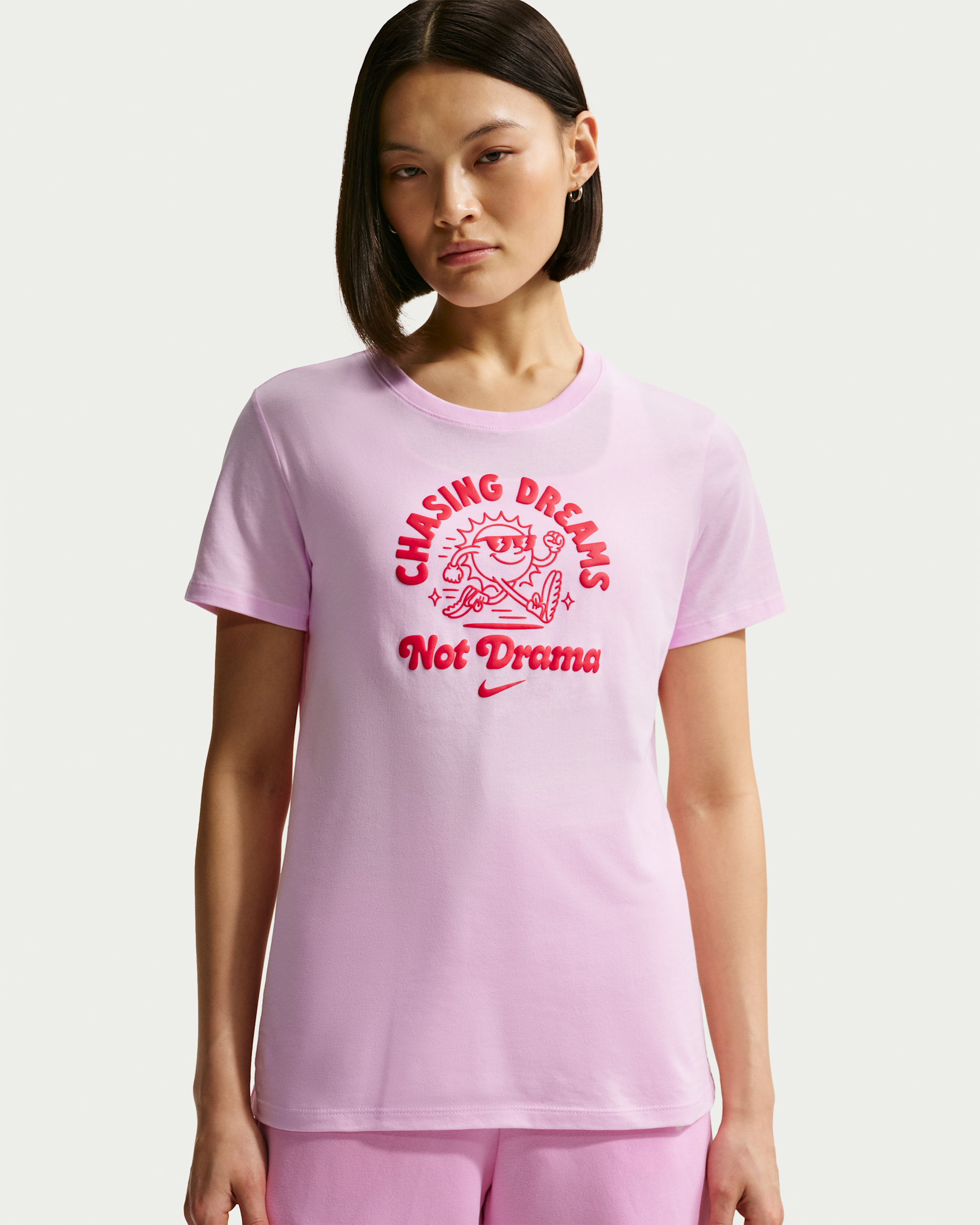 Nike Sportswear Club 女款短袖 T 恤 - Pink Foam