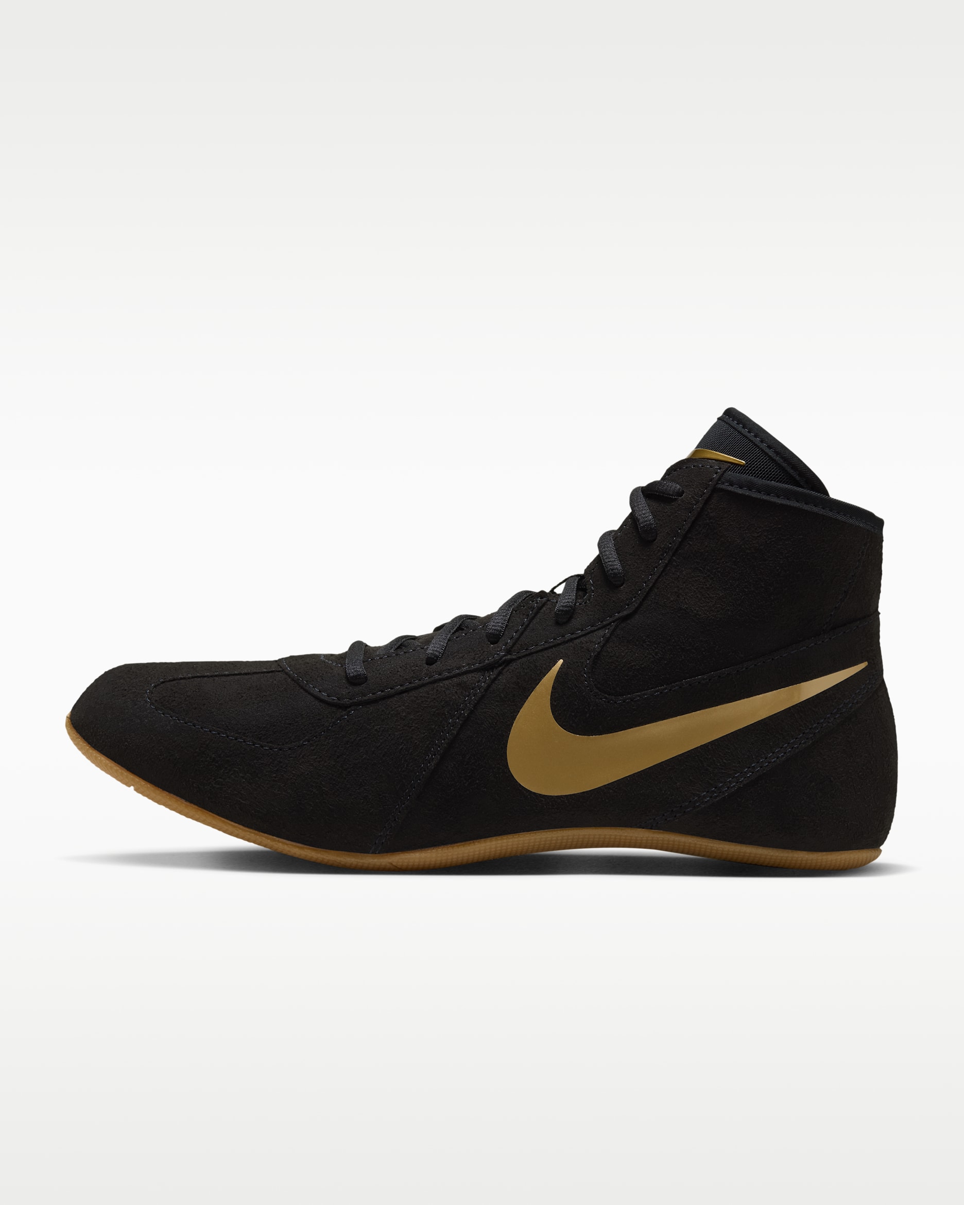 Nike Footsweep 2 Men's Wrestling Shoes - Black/Gum Light Brown/Metallic Gold