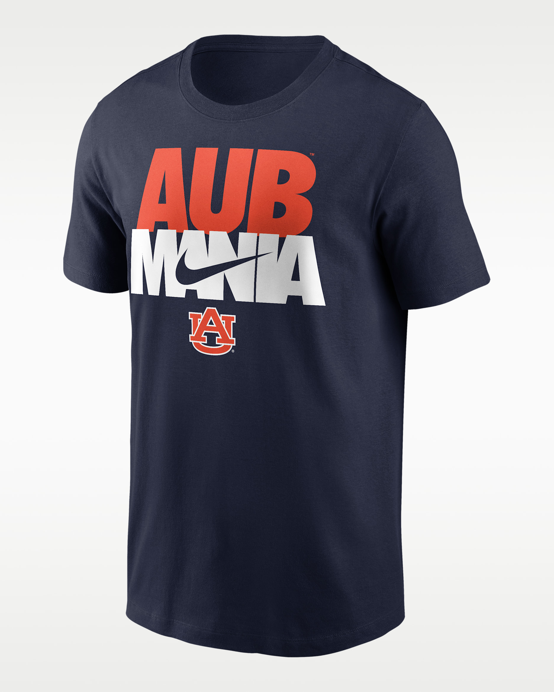 Playera universitaria Nike para hombre Auburn Campus Local Madness - Azul marino