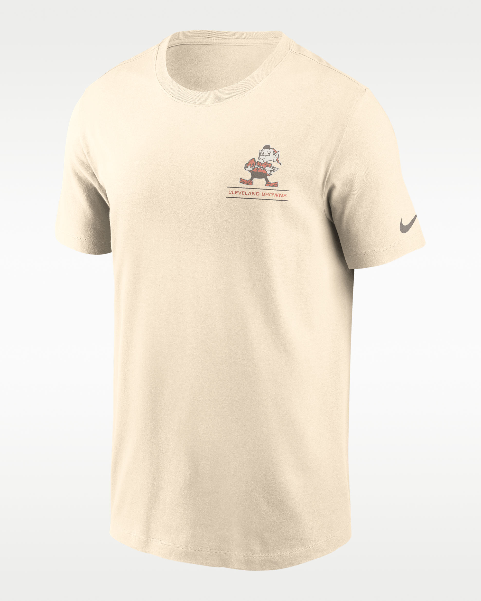 Cleveland Browns Essential Vintage Mod Men's Nike NFL T-Shirt - Natural