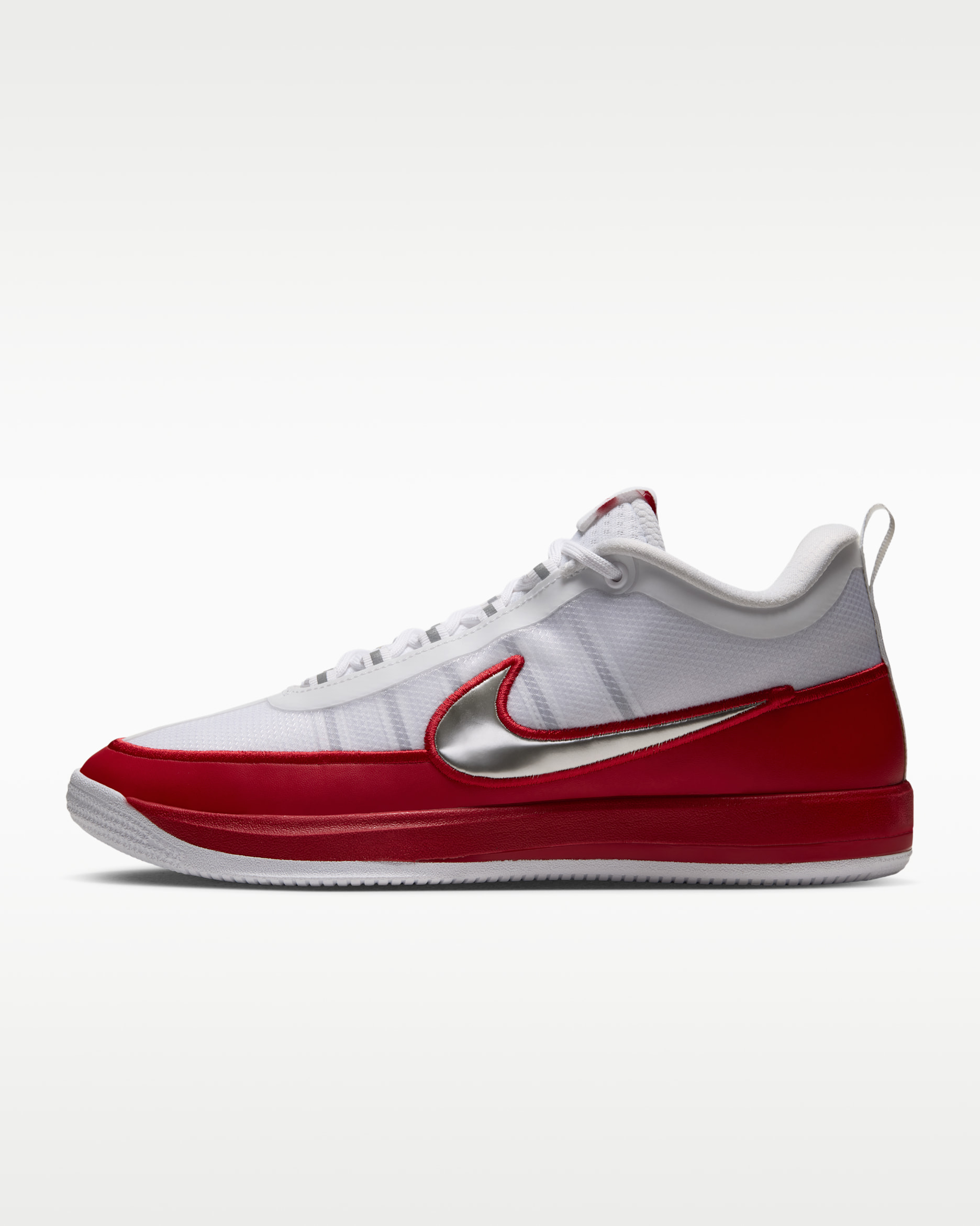 Tenis de básquetbol Book 2 - Blanco/Rojo universitario/Plata metalizado
