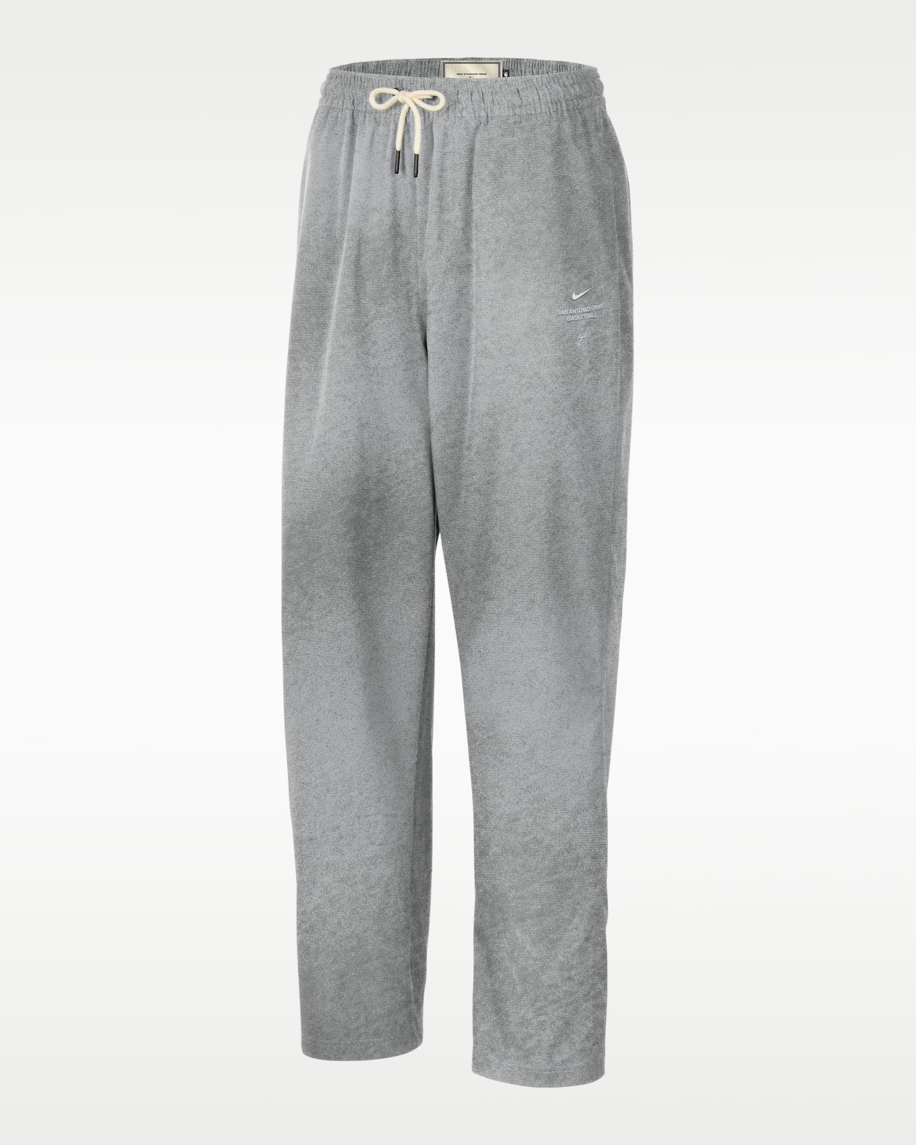 San Antonio Spurs Nike Standard Issue Men's Woven Basketball Pants - Flat Silver/Black/Flat Silver/White