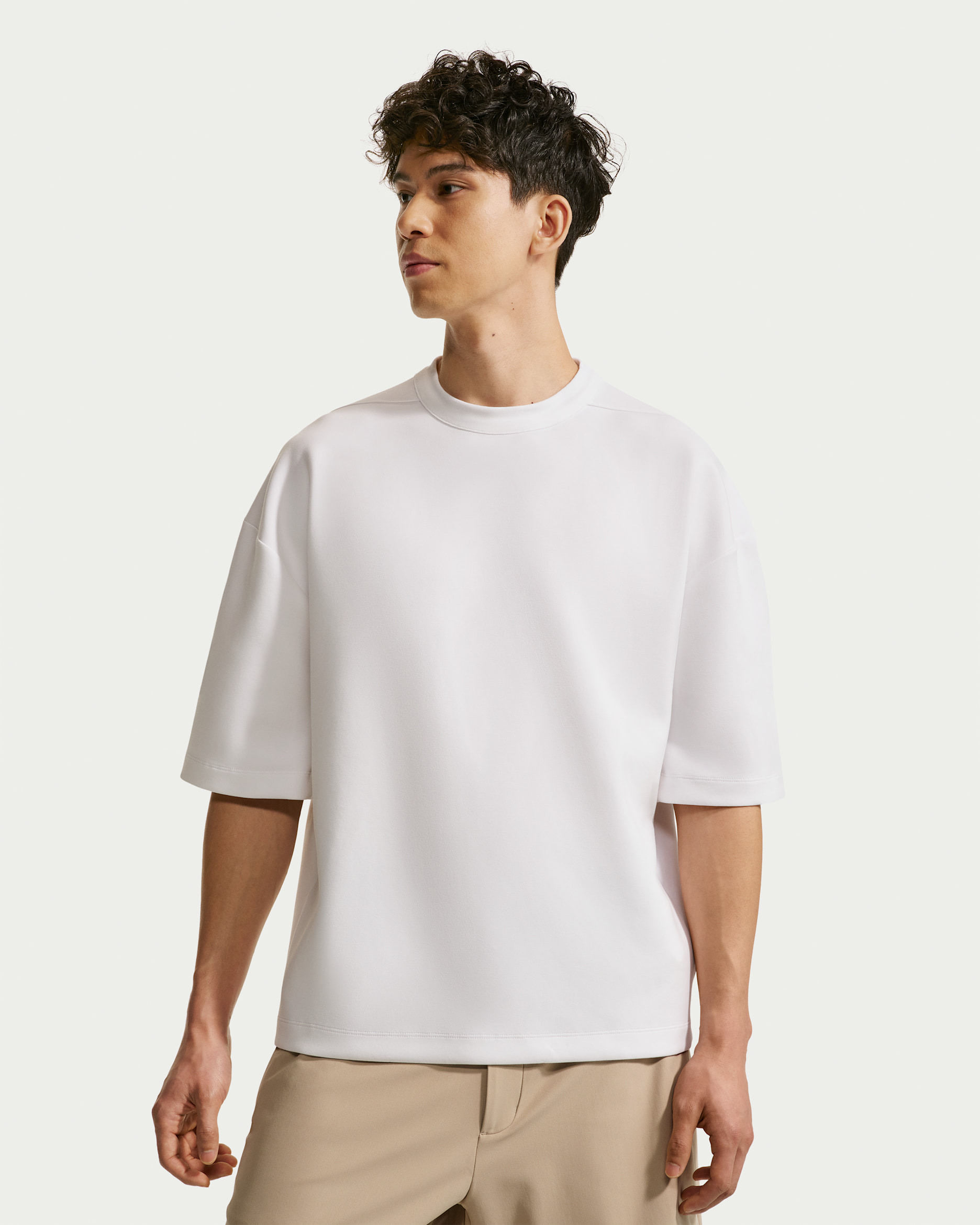 나이키 24.7 임파서블리소프트 남성 드라이 핏 반팔 탑 - 화이트/세일/포톤 더스트