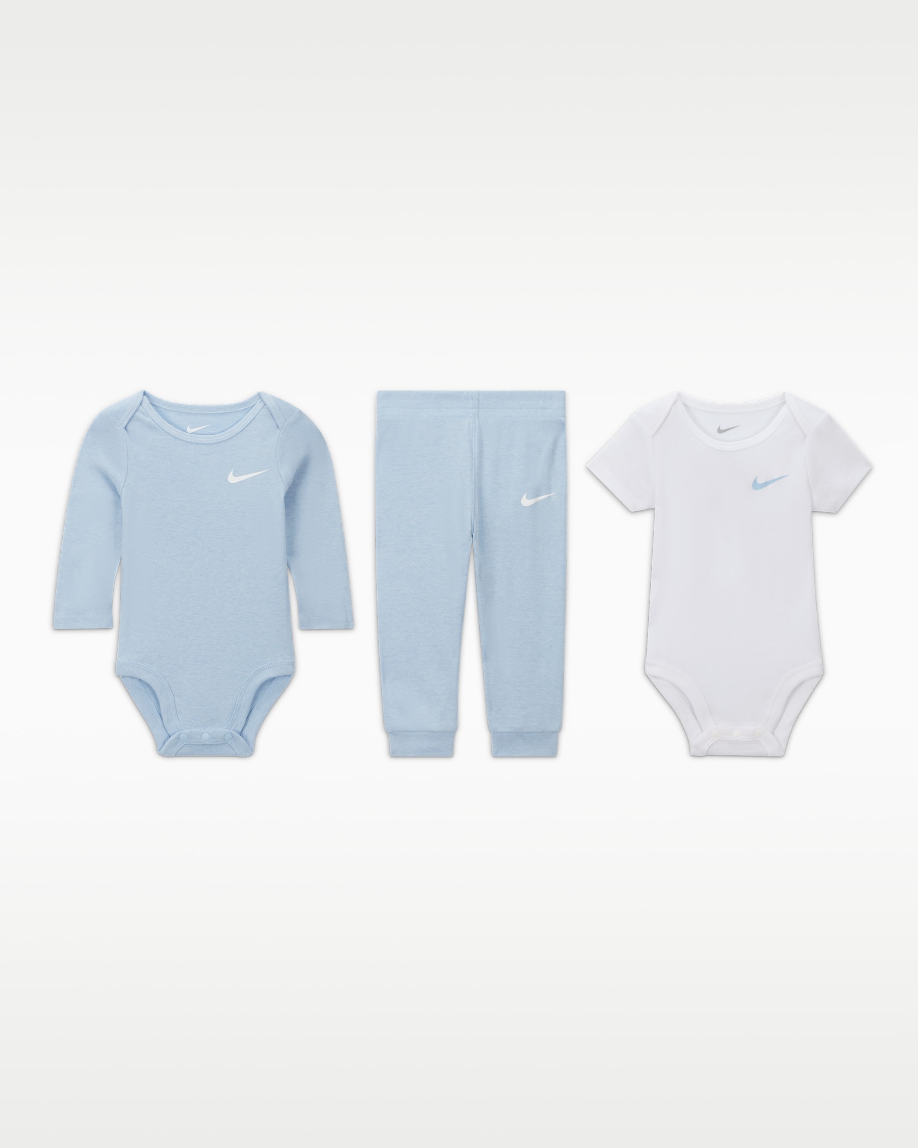 Nike Baby Essentials Baby (0-6M) 3-Piece Bodysuit and Pants Set - Cobalt Bliss