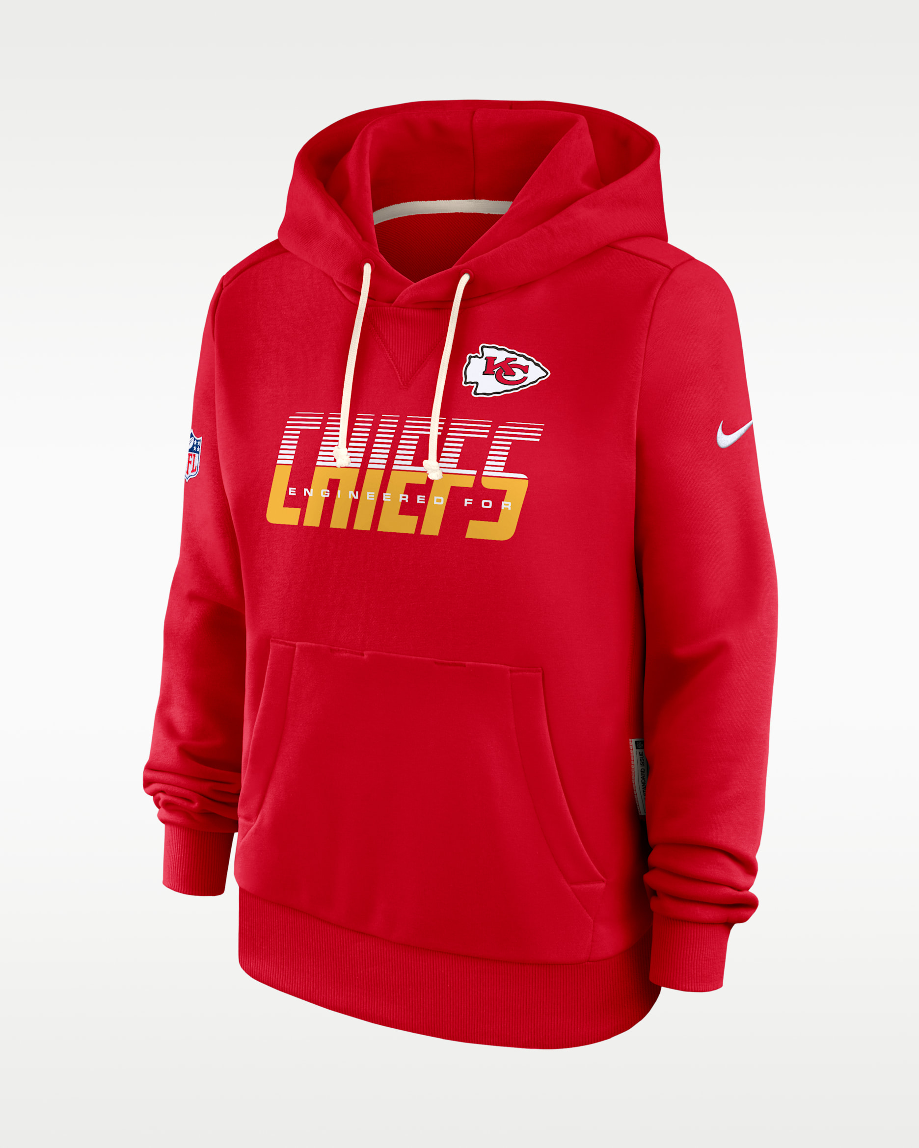 Kansas City Chiefs Sideline Standard Issue Women's Nike Dri-FIT NFL Pullover Hoodie - Red