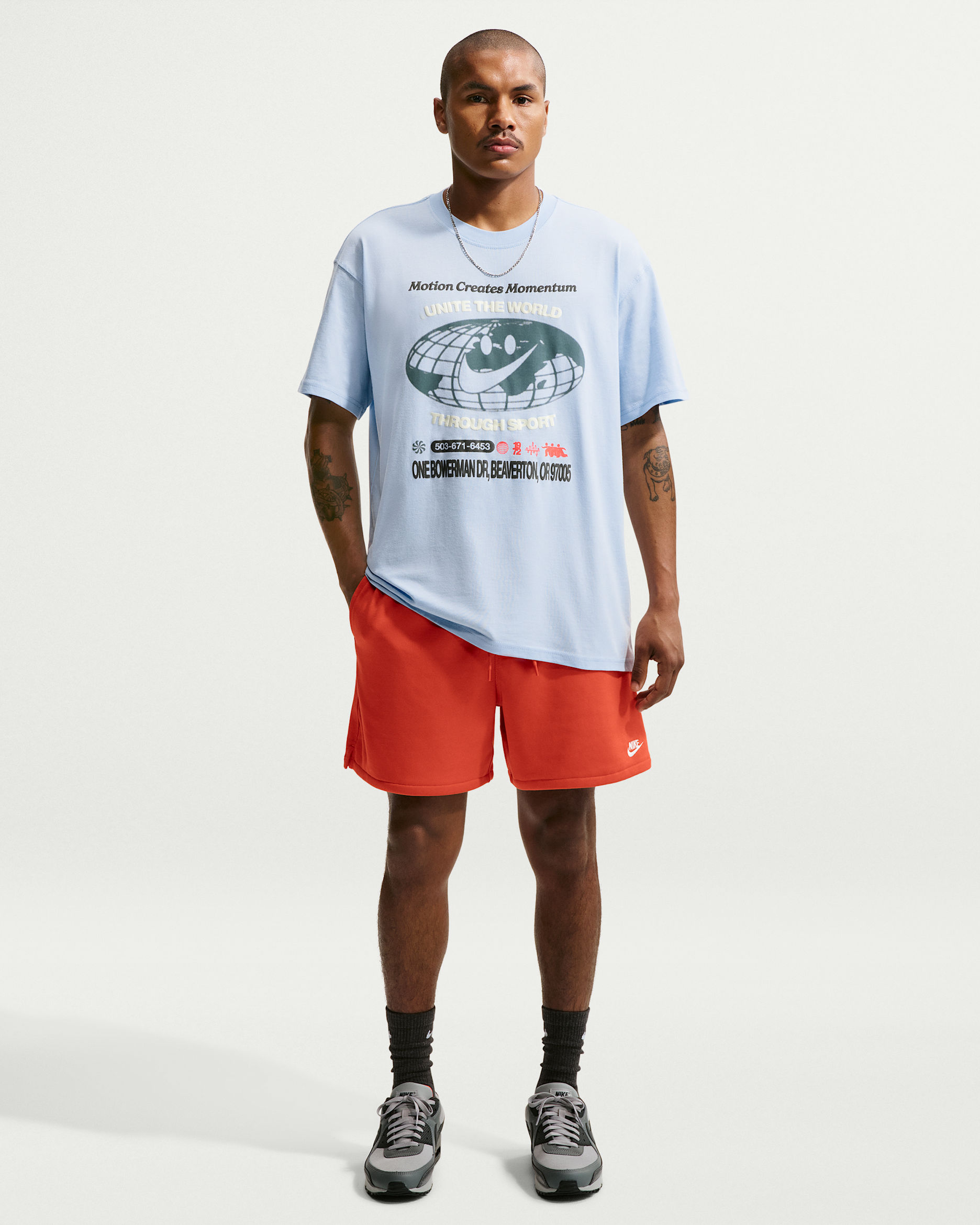 Nike Club Men's French Terry Flow Shorts - Cosmic Clay/Cosmic Clay/White