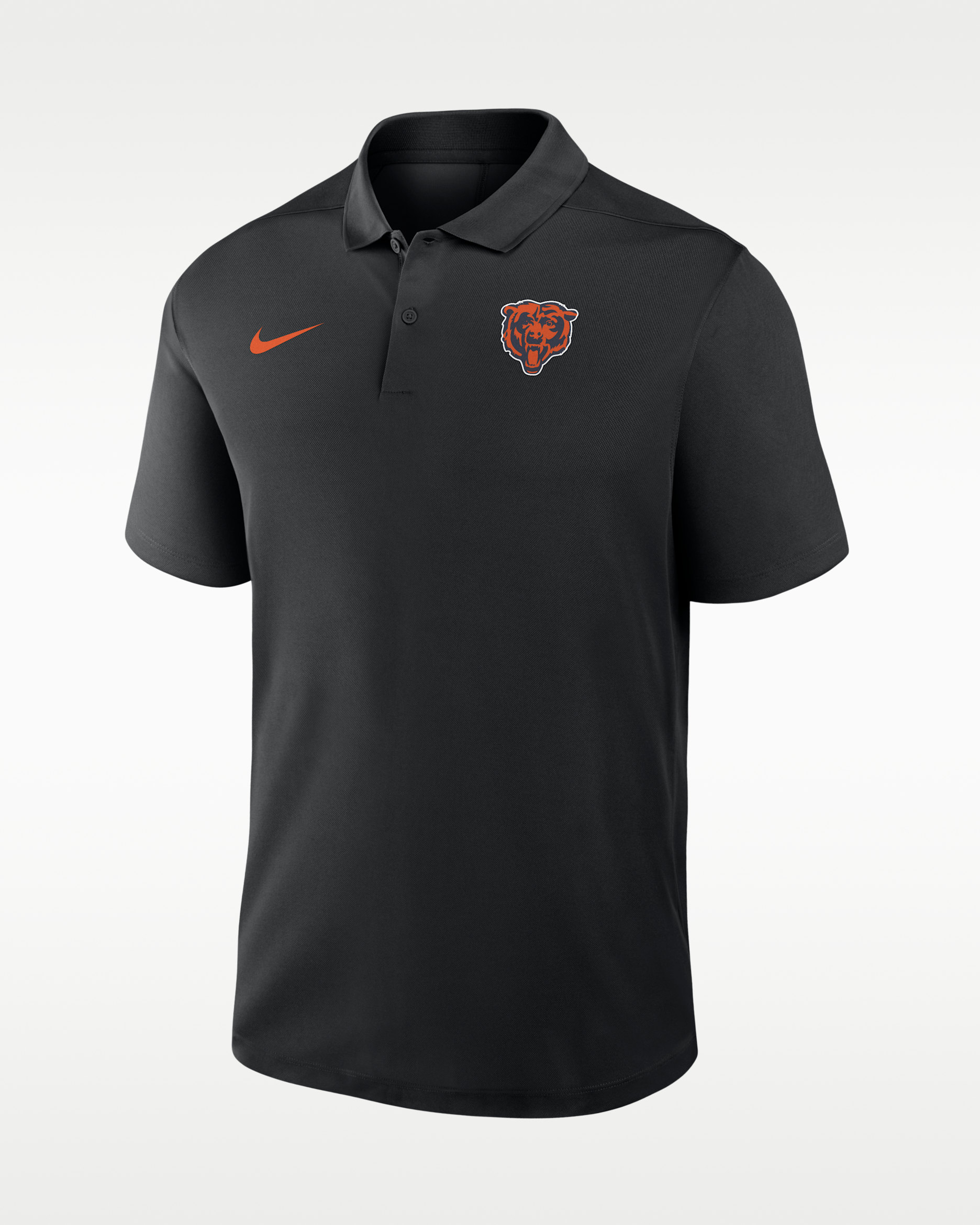 Polo Nike Dri-FIT de la NFL para hombre Chicago Bears Logo Victory - Negro
