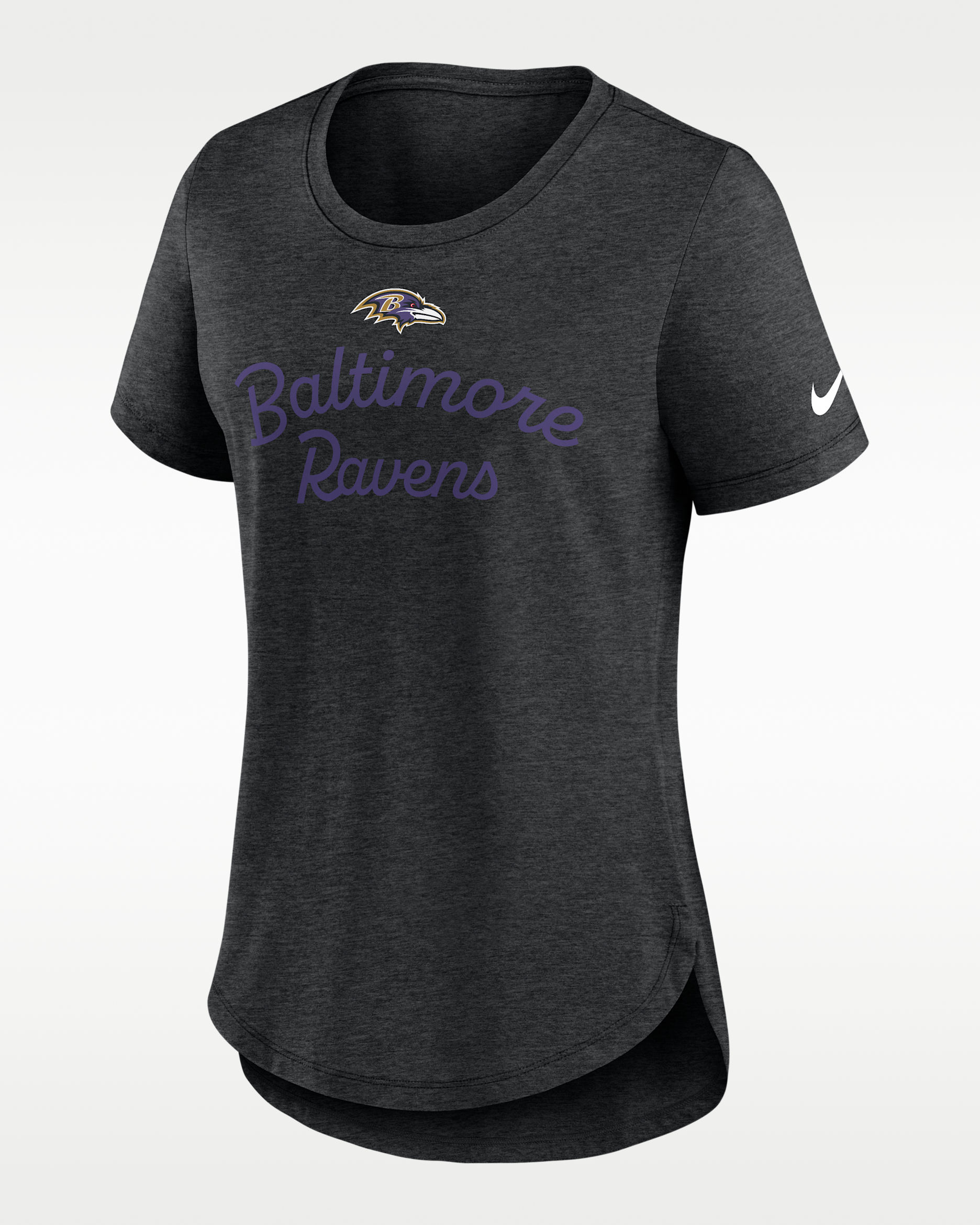 Baltimore Ravens Script Women's Nike NFL T-Shirt - Black
