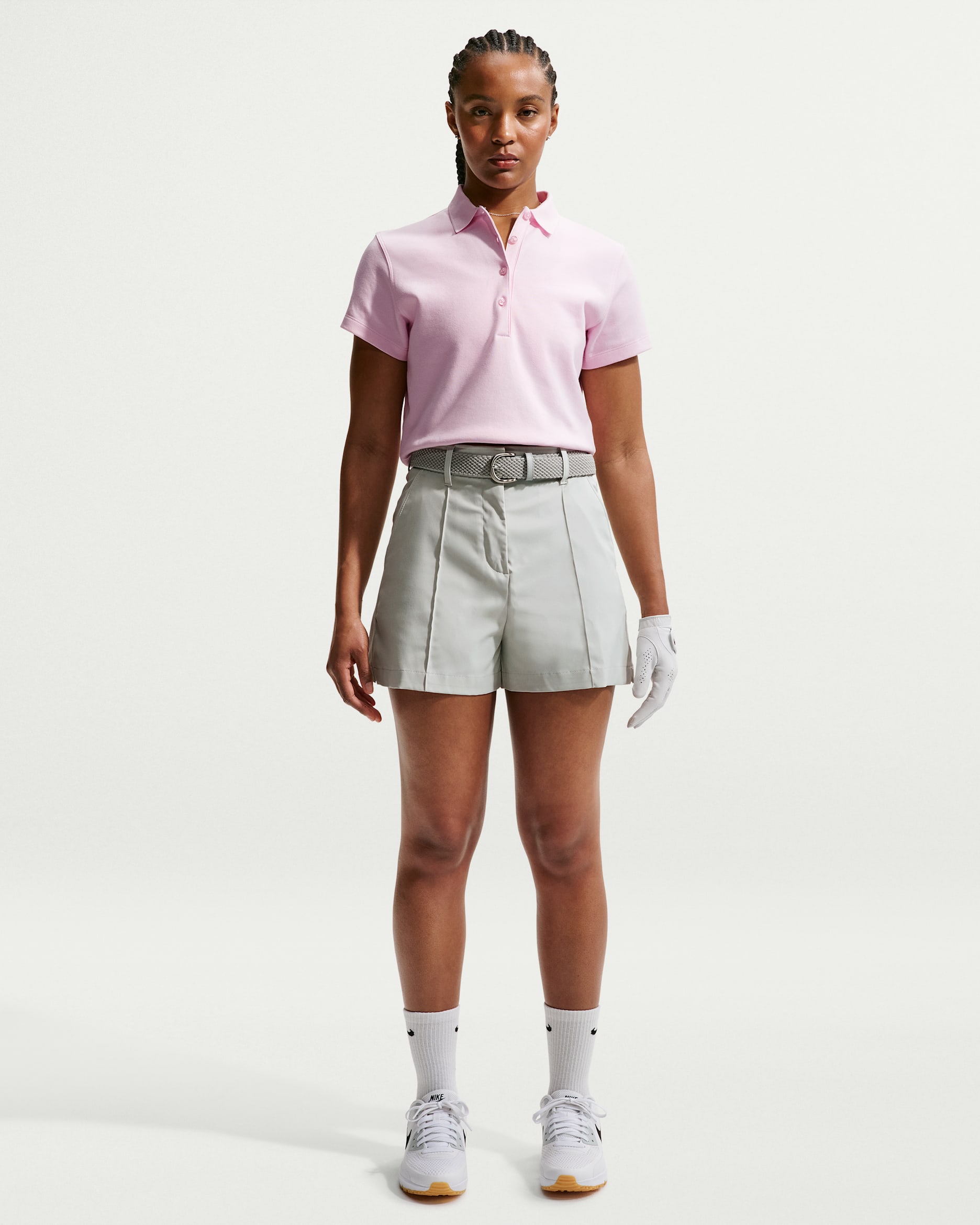 Shorts de golf Dri-FIT para mujer Nike Golf Club - Plata claro/Negro