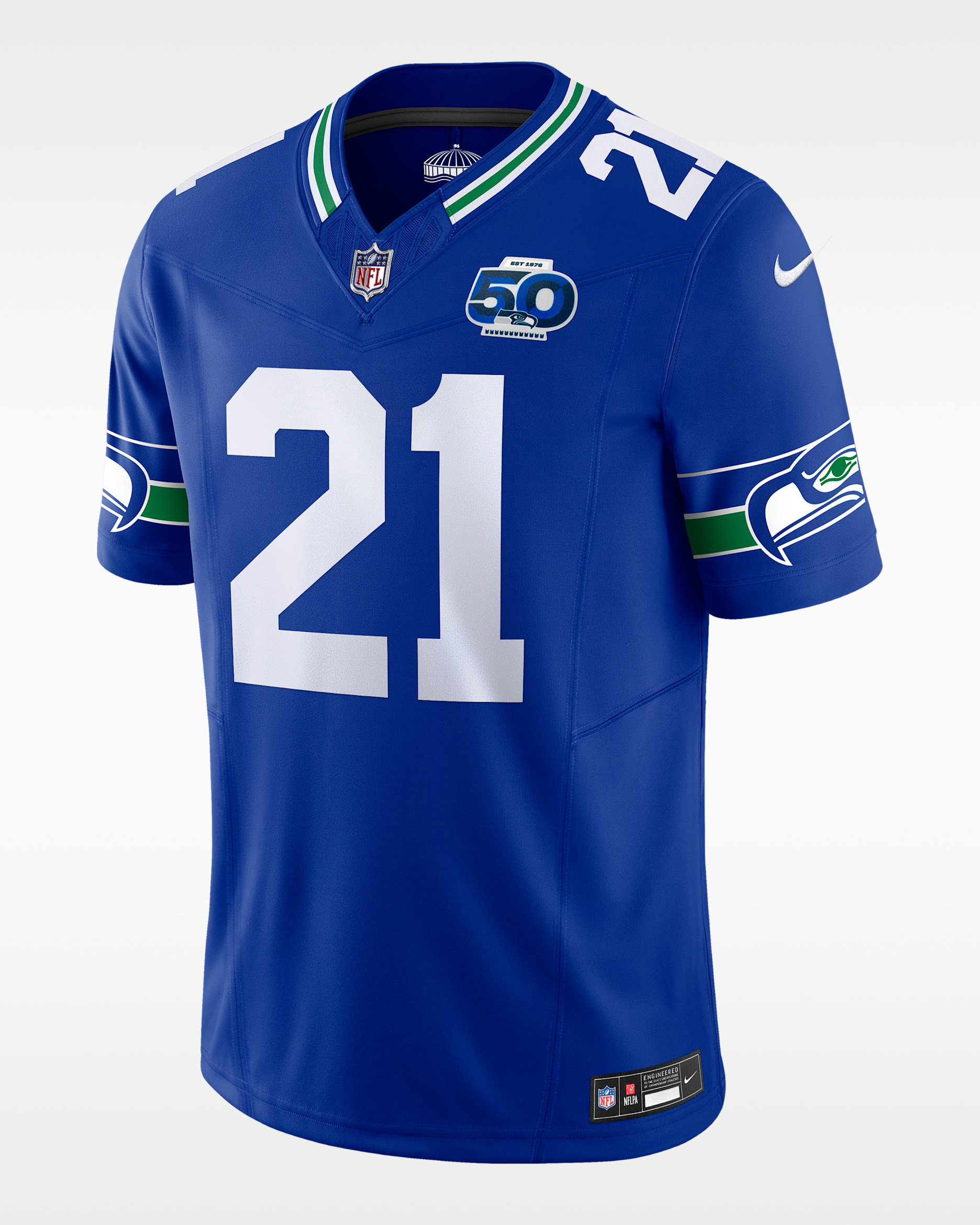 Jersey Nike Dri-FIT de la NFL Limited para hombre Devon Witherspoon Seattle Seahawks 50th Anniversary - Royal