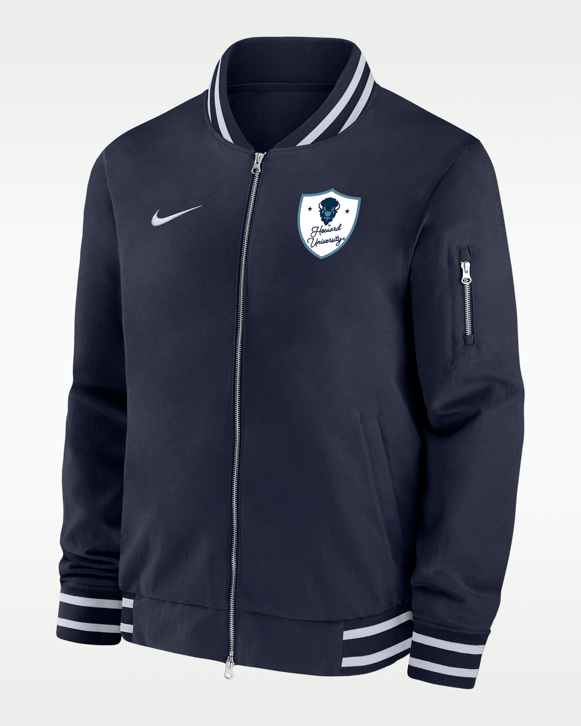 Nike College (Howard University) Men's Bomber Jacket - Navy