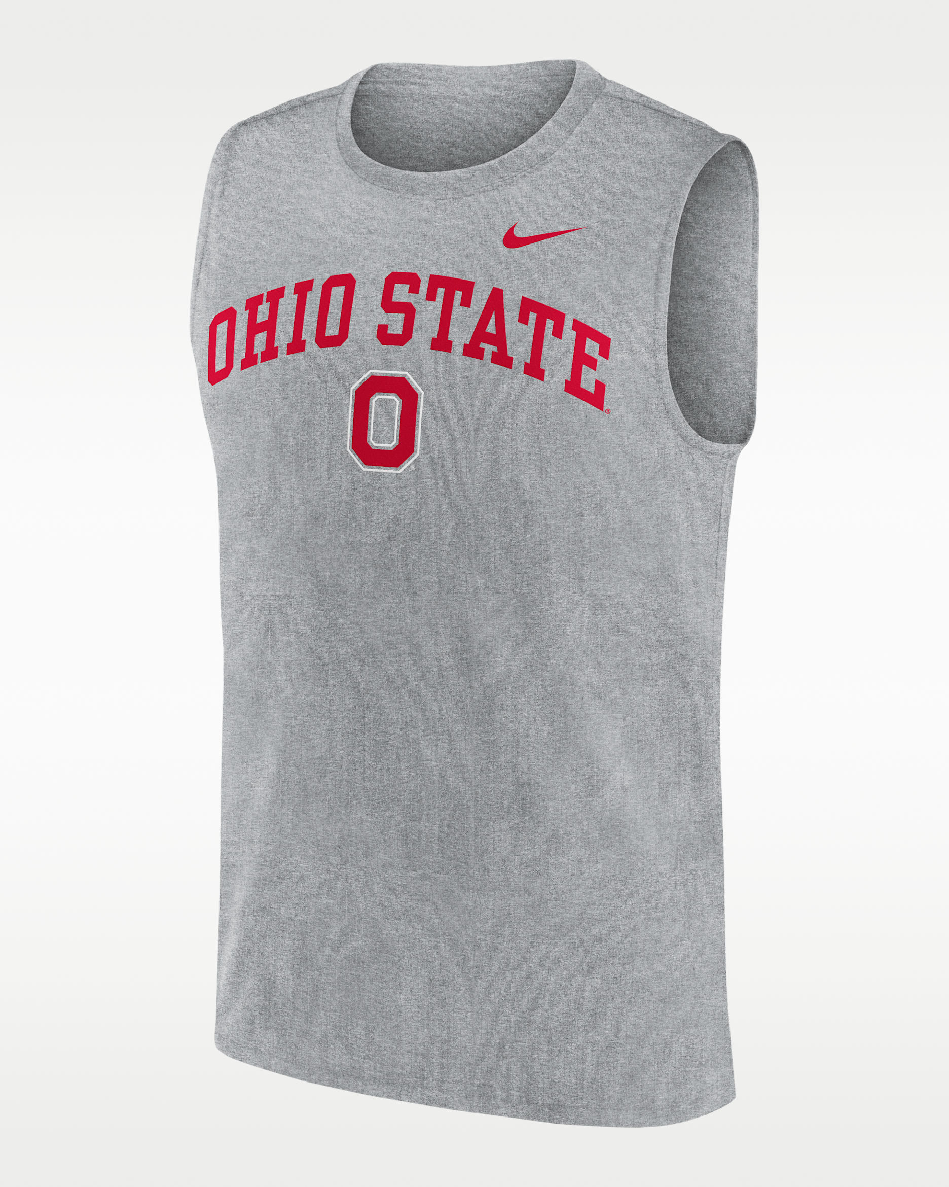 Ohio State Primetime Arch Legend Men's Nike Dri-FIT College Muscle Tank Top - Grey