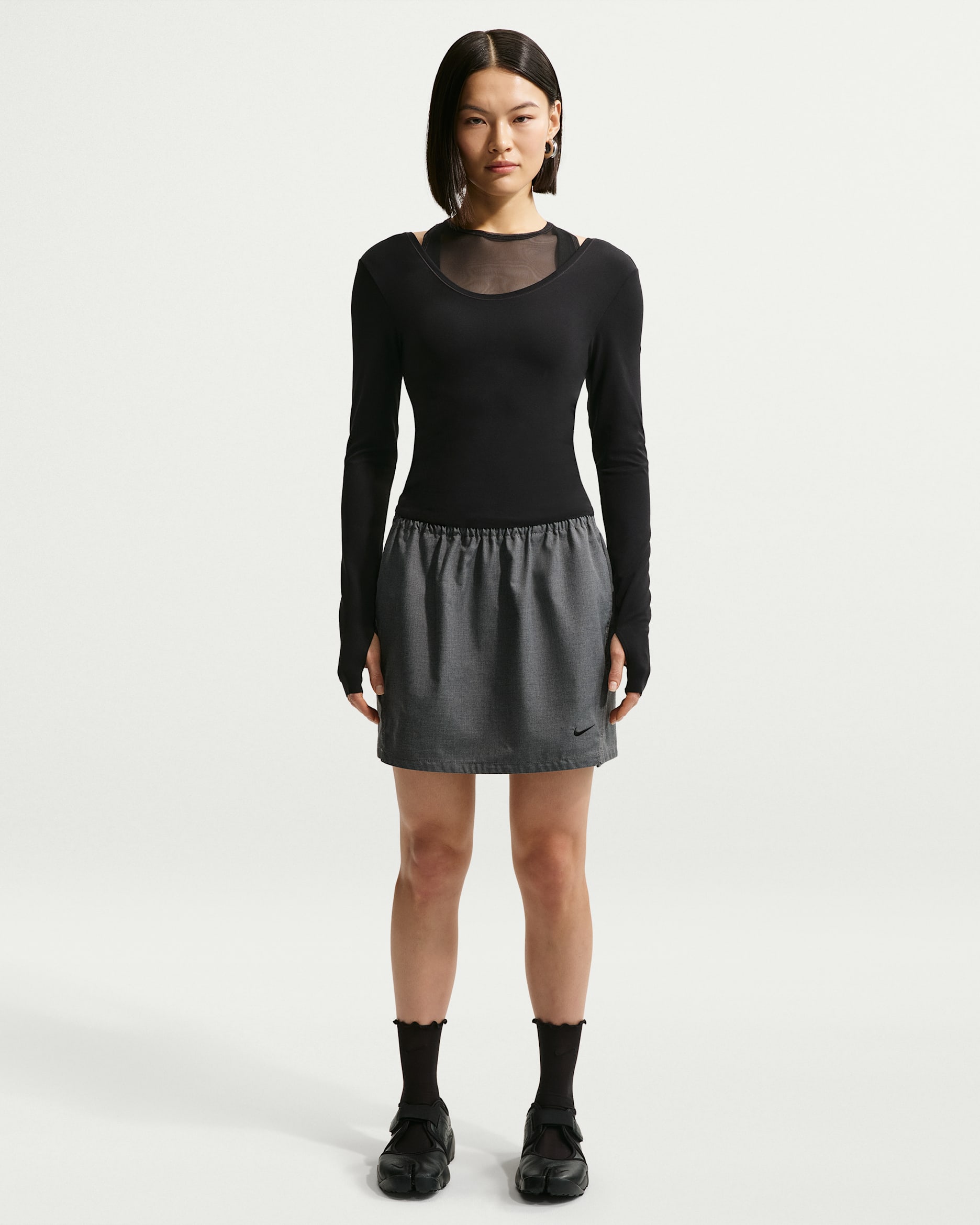 Nike Sportswear Women's Loose Woven Skirt - Black/Heather/Black