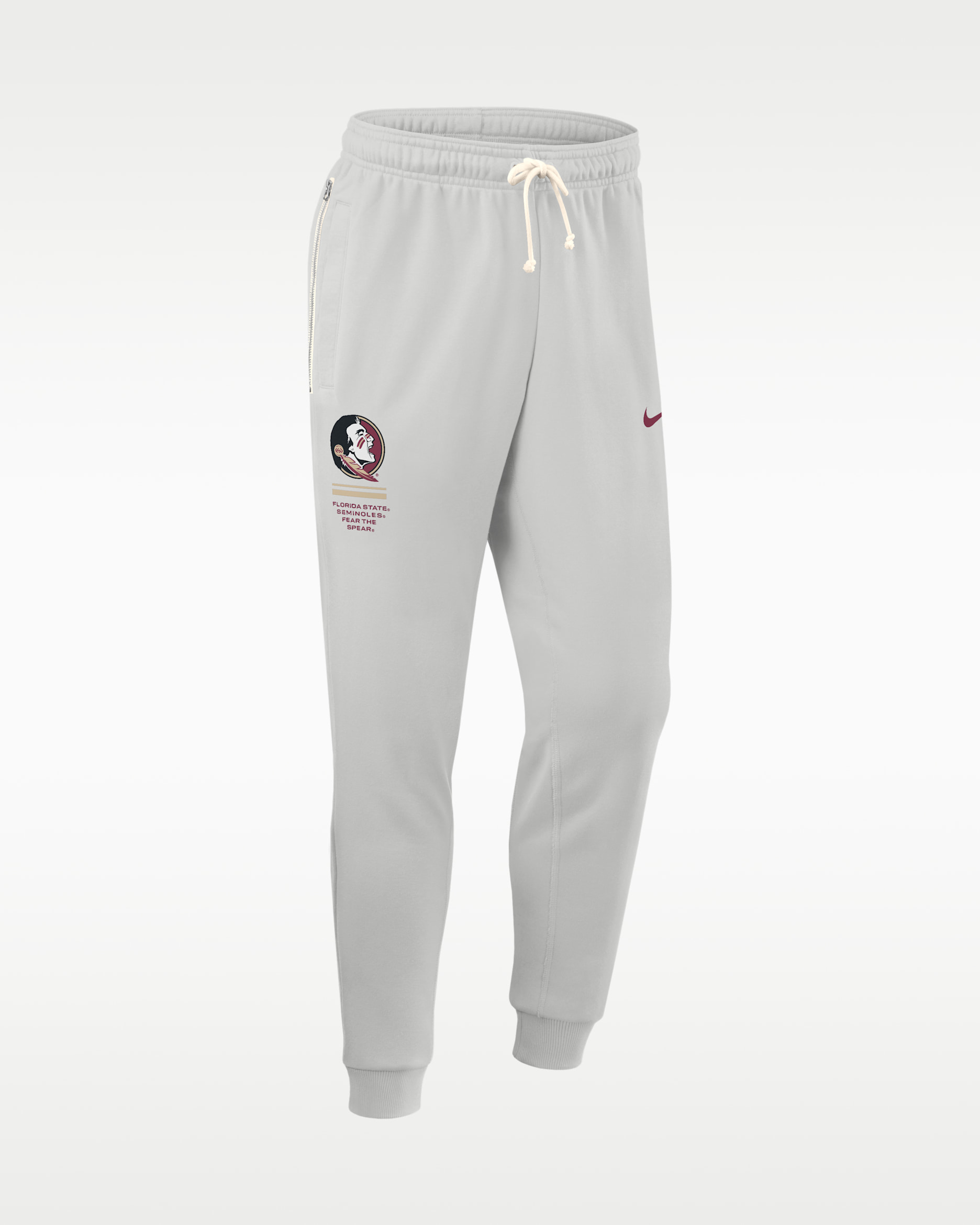 Florida State Sideline Standard Issue Men's Nike Dri-FIT College Taper Pants - Photon Dust