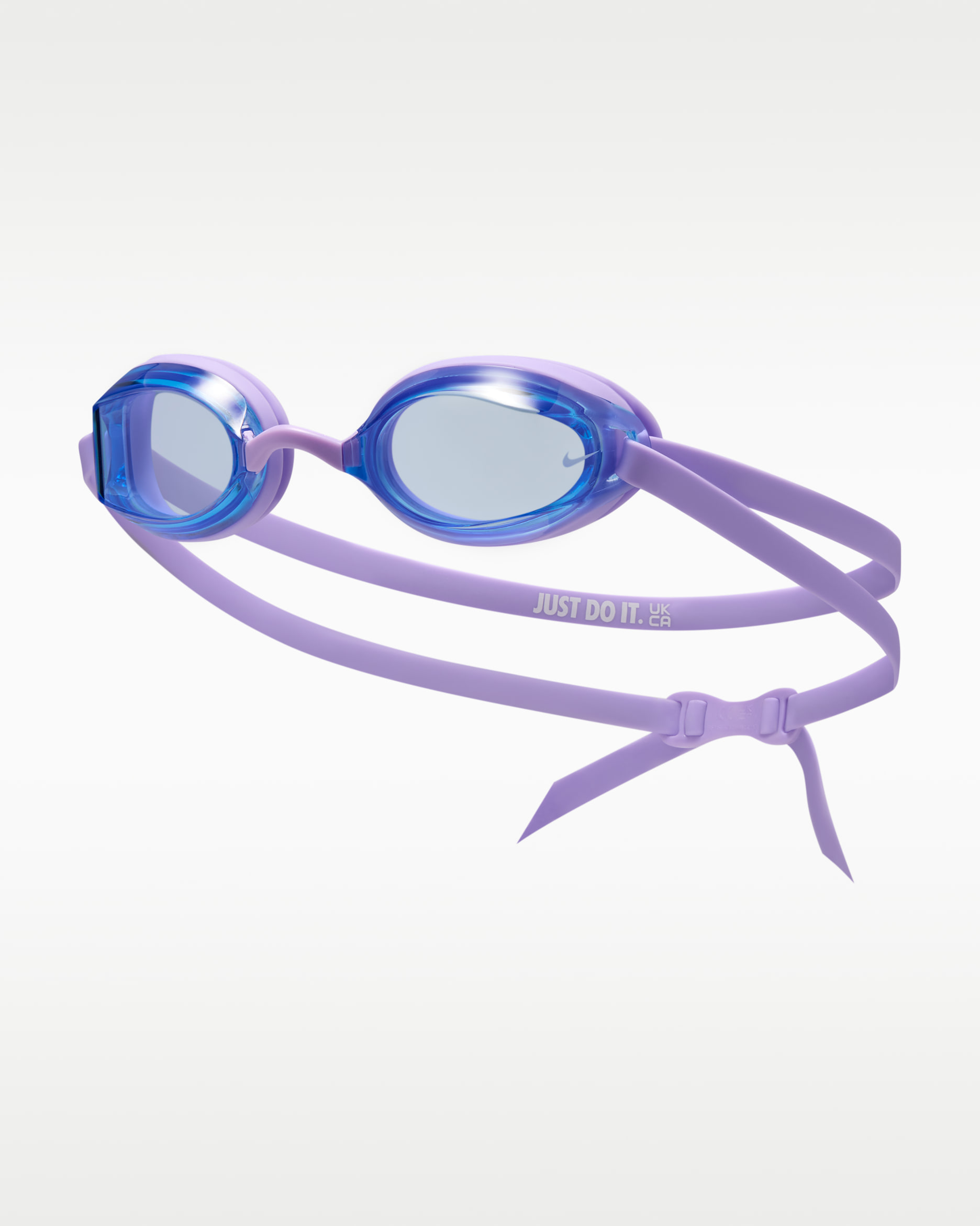 Goggles de natación Nike Legacy - Hortensias/Azul universitario/Blanco