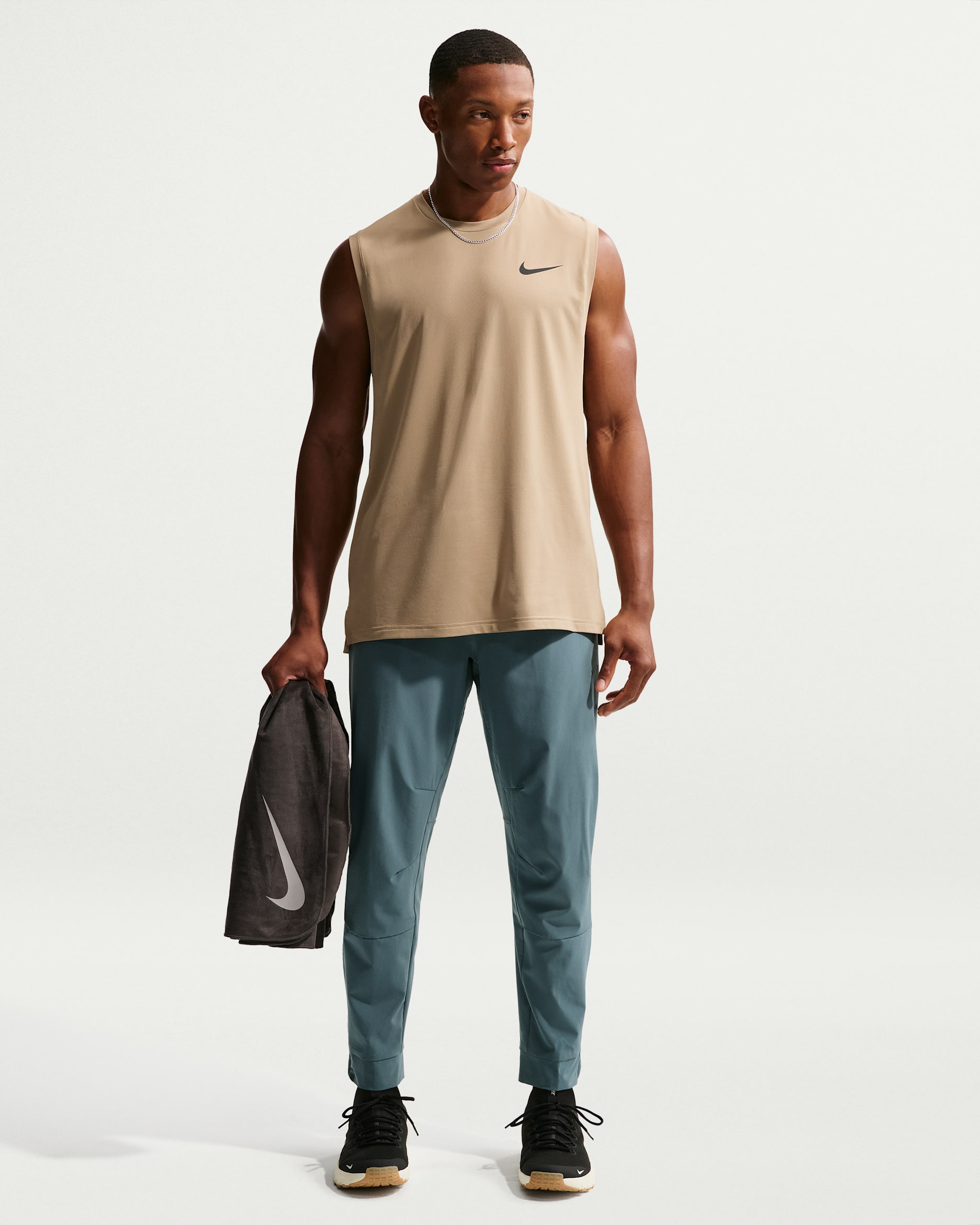 Nike Unlimited Pantalons Dri-FIT versàtils amb cremalleres a les vores - Home - Mineral Slate/Negre/Mineral Slate