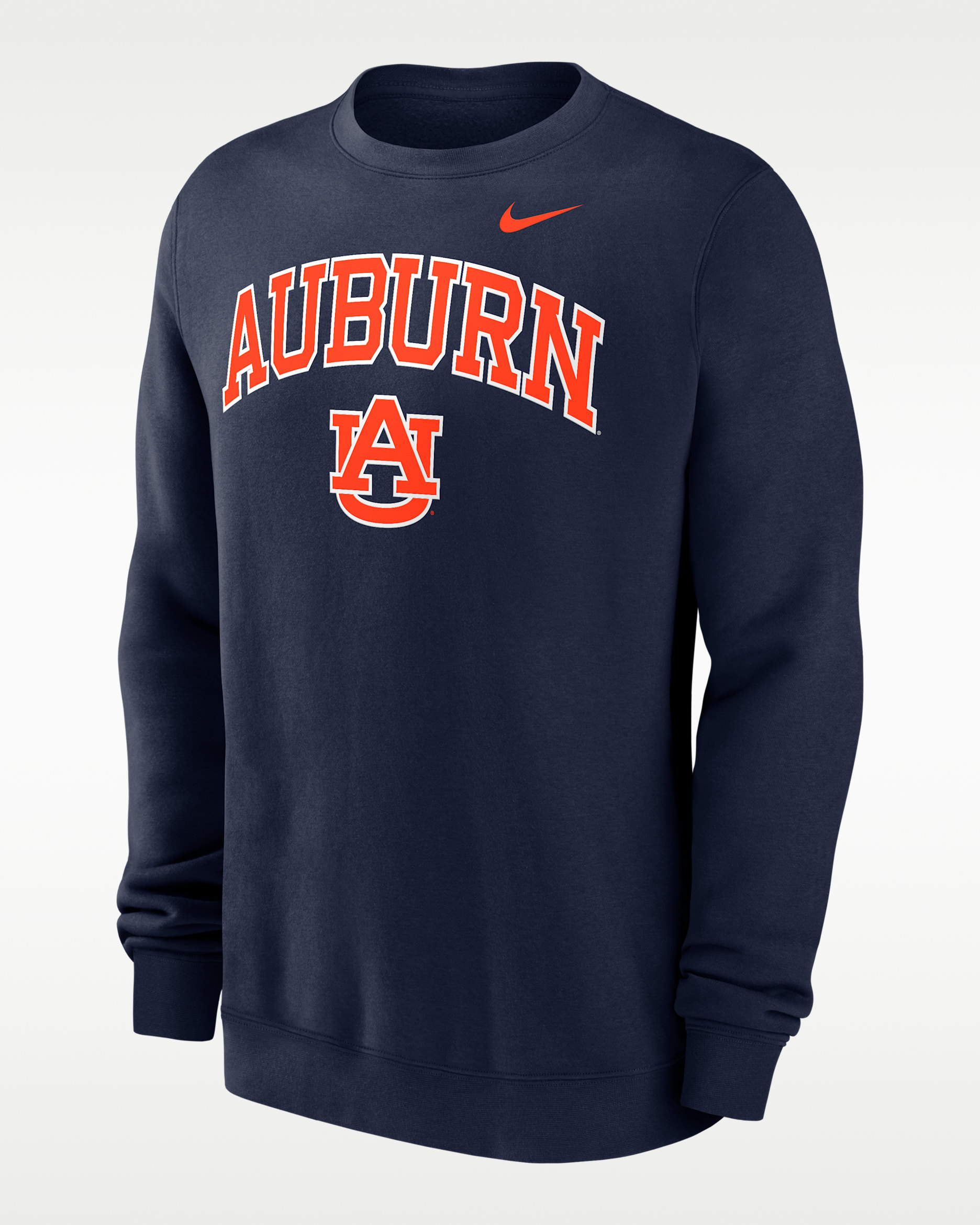 Auburn Arch Men's Nike College Pullover Crew - Navy