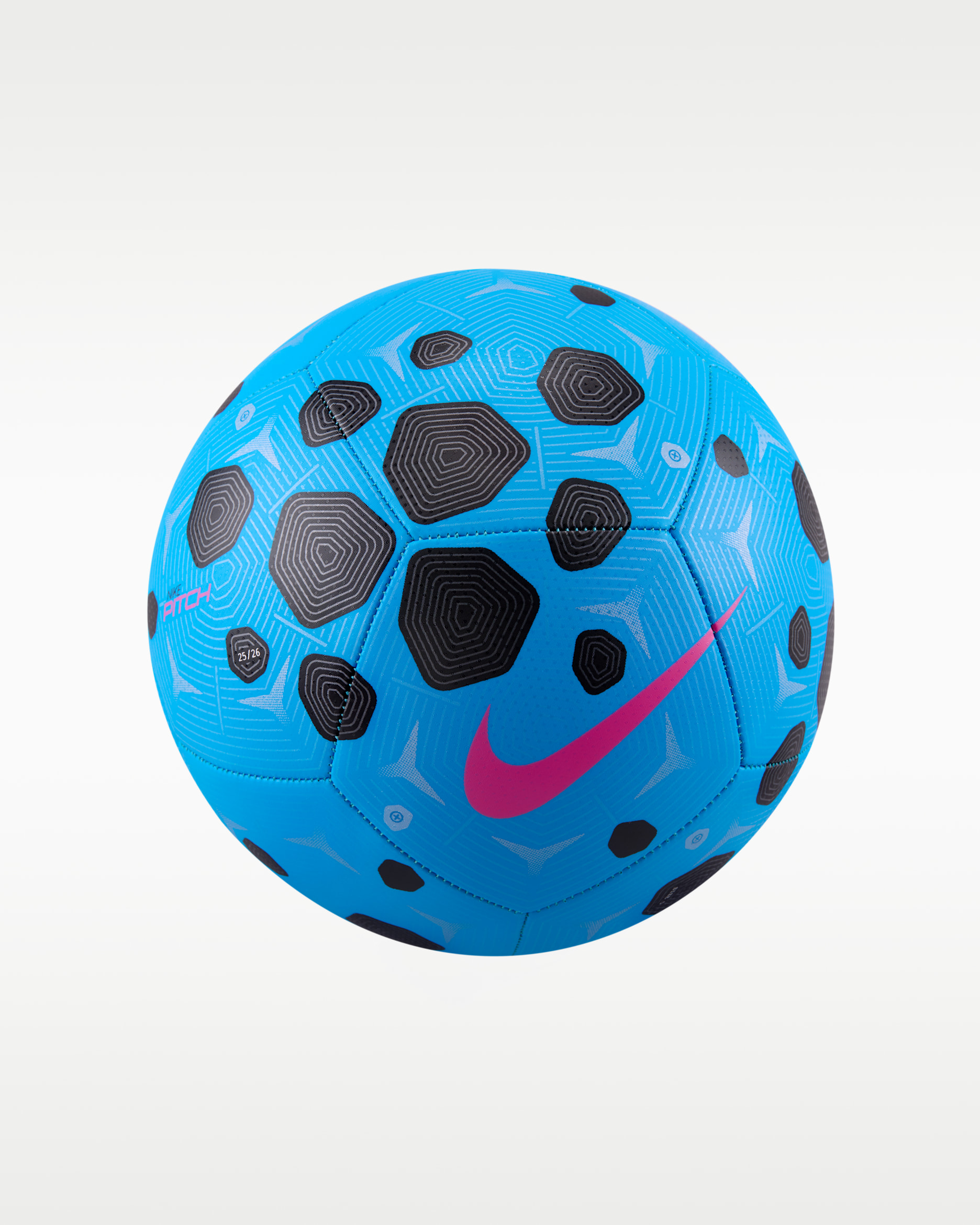 Balón de fútbol Nike Pitch - Azul resplandor/Negro/Avalancha rosa