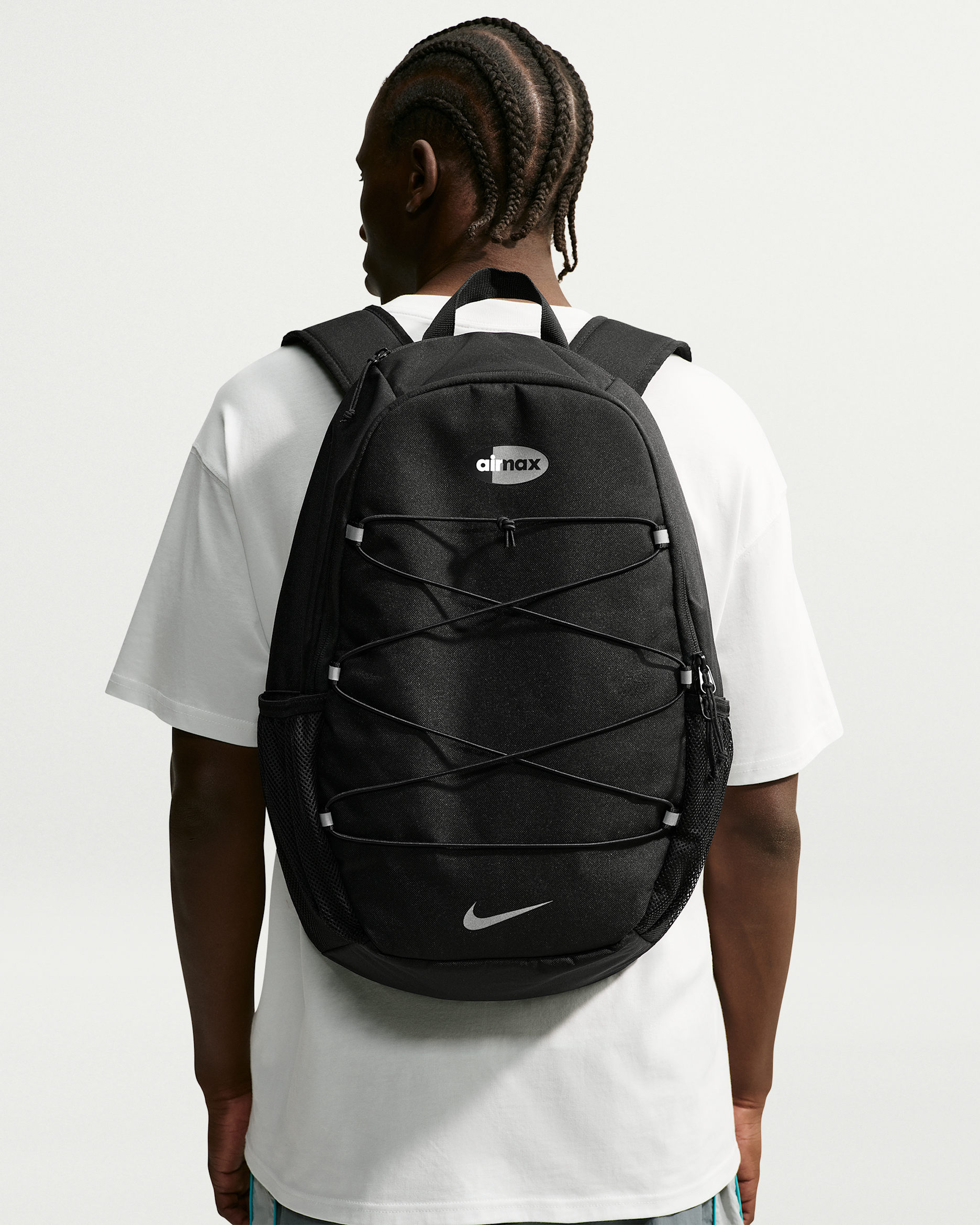 Nike Heritage Sweep Air Max Backpack (25L) - Black/Black/Reflect Silver
