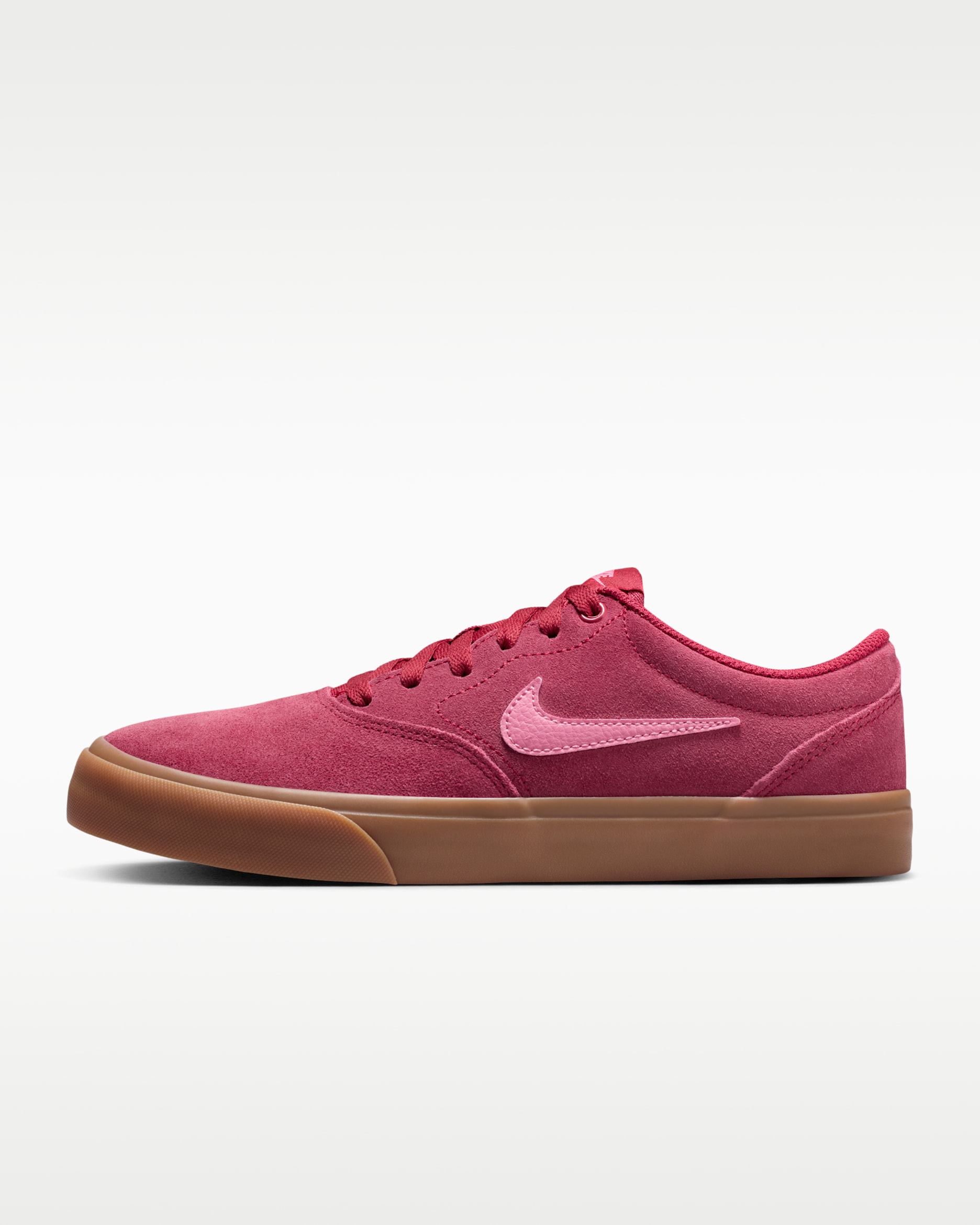 Nike Charge Suede Women's Shoes - Team Crimson/Gum Medium Brown/Peony