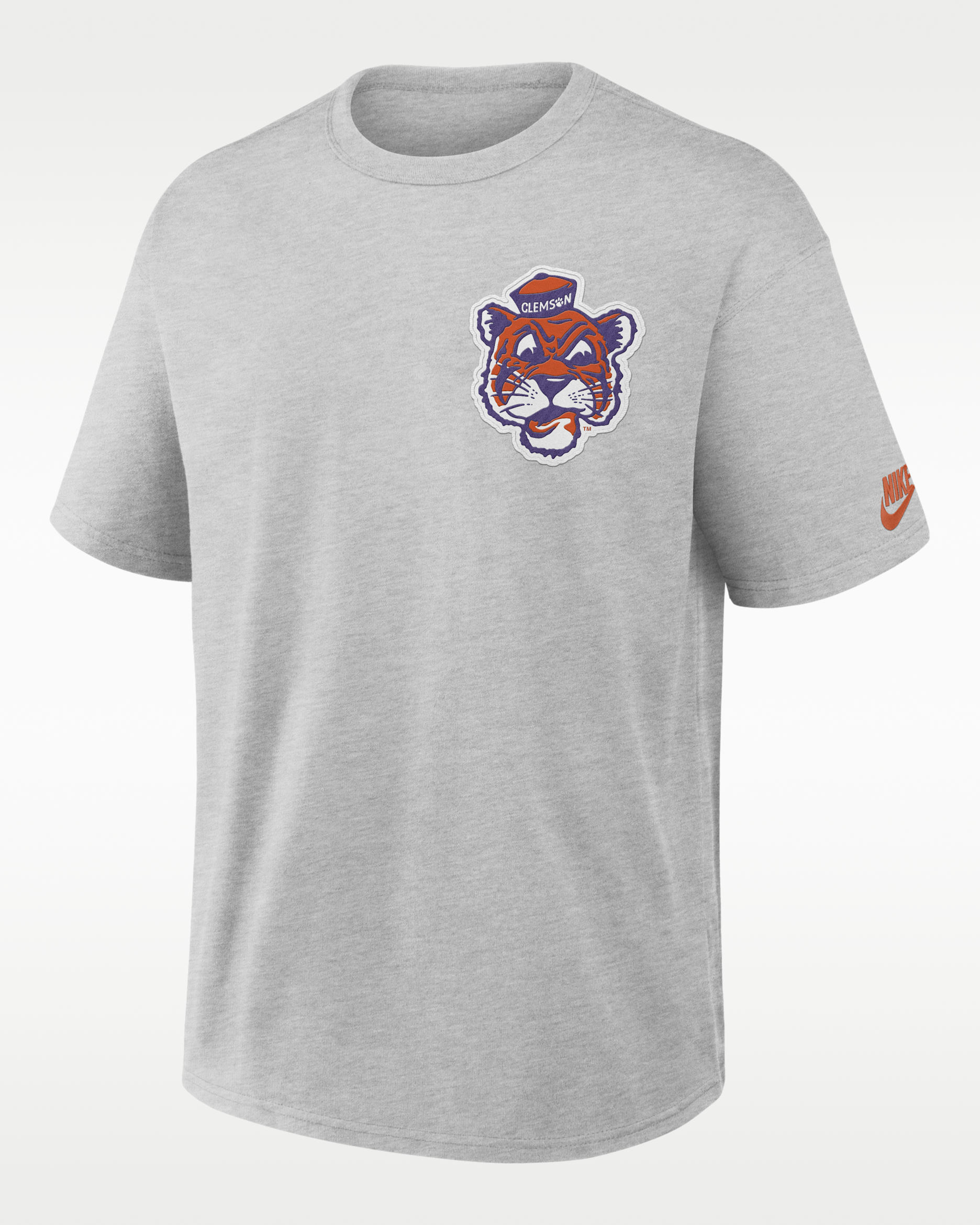 Clemson Legacy Max90 Men's Nike College T-Shirt - Grey Heather