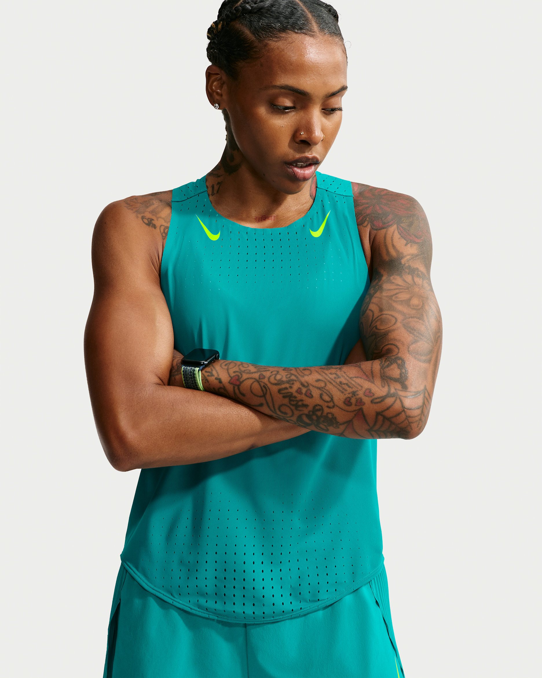 Nike AeroSwift Women's Dri-FIT ADV Running Singlet - Energy/Lemon Venom