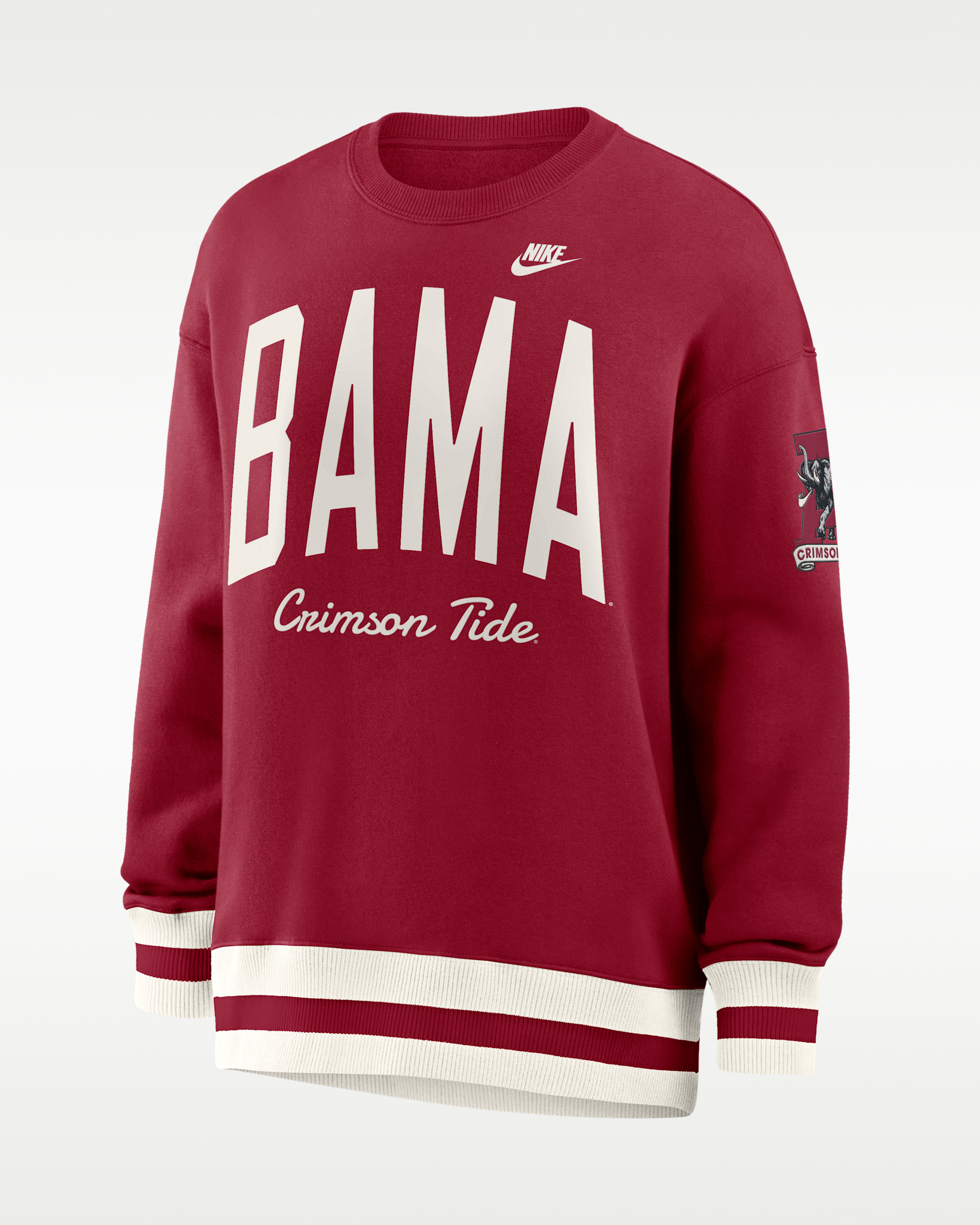Alabama Legacy Women's Nike College Pullover Crew - Team Crimson/White