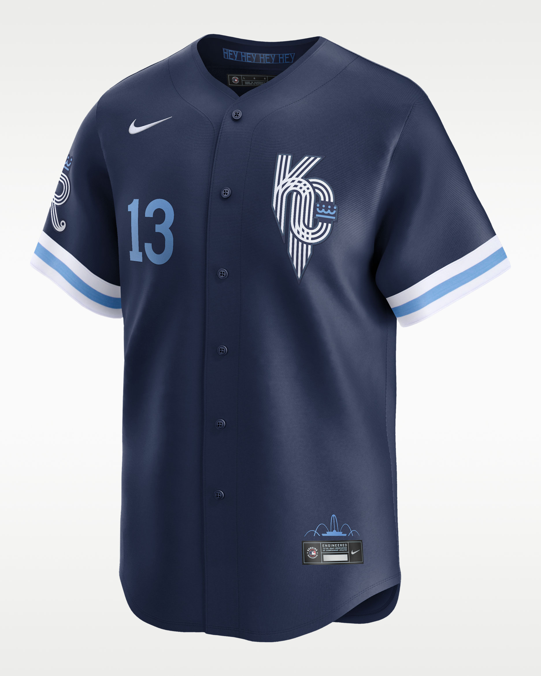 Salvador Perez Kansas City Royals City Connect Men's Nike Dri-FIT ADV MLB Limited Jersey - Navy