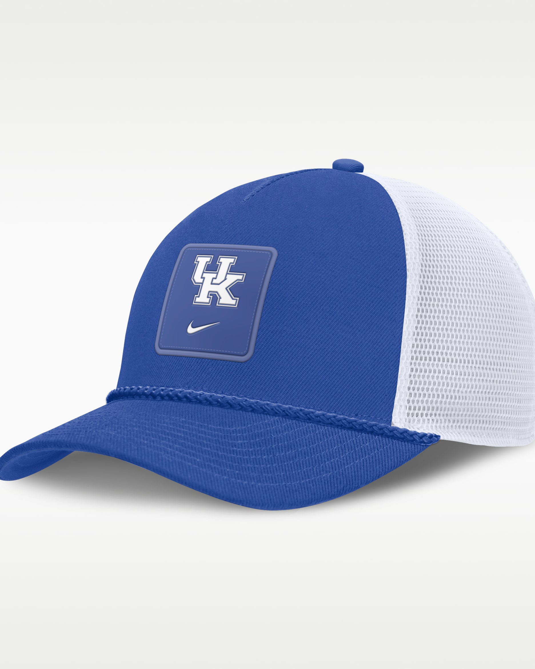 Kentucky Sideline Gameday Rope Men's Nike College Trucker Adjustable Hat - Game Royal/White