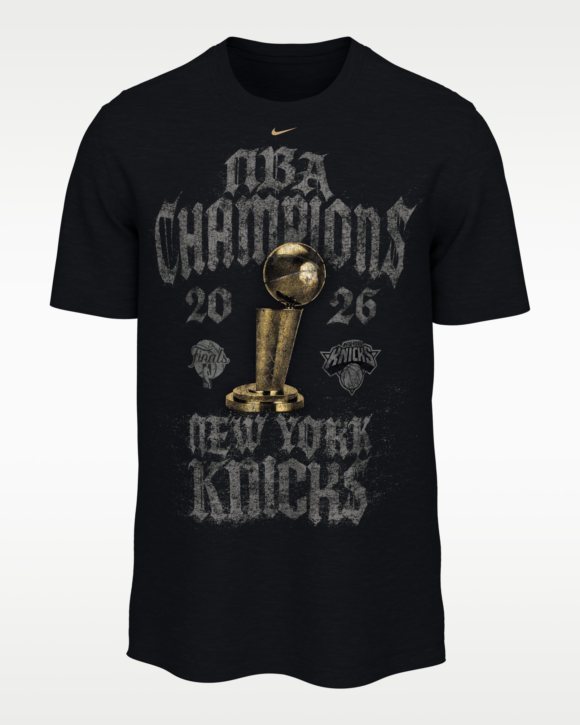 New York Knicks 2025-26 Champions Men's Nike Basketball T-Shirt - Black