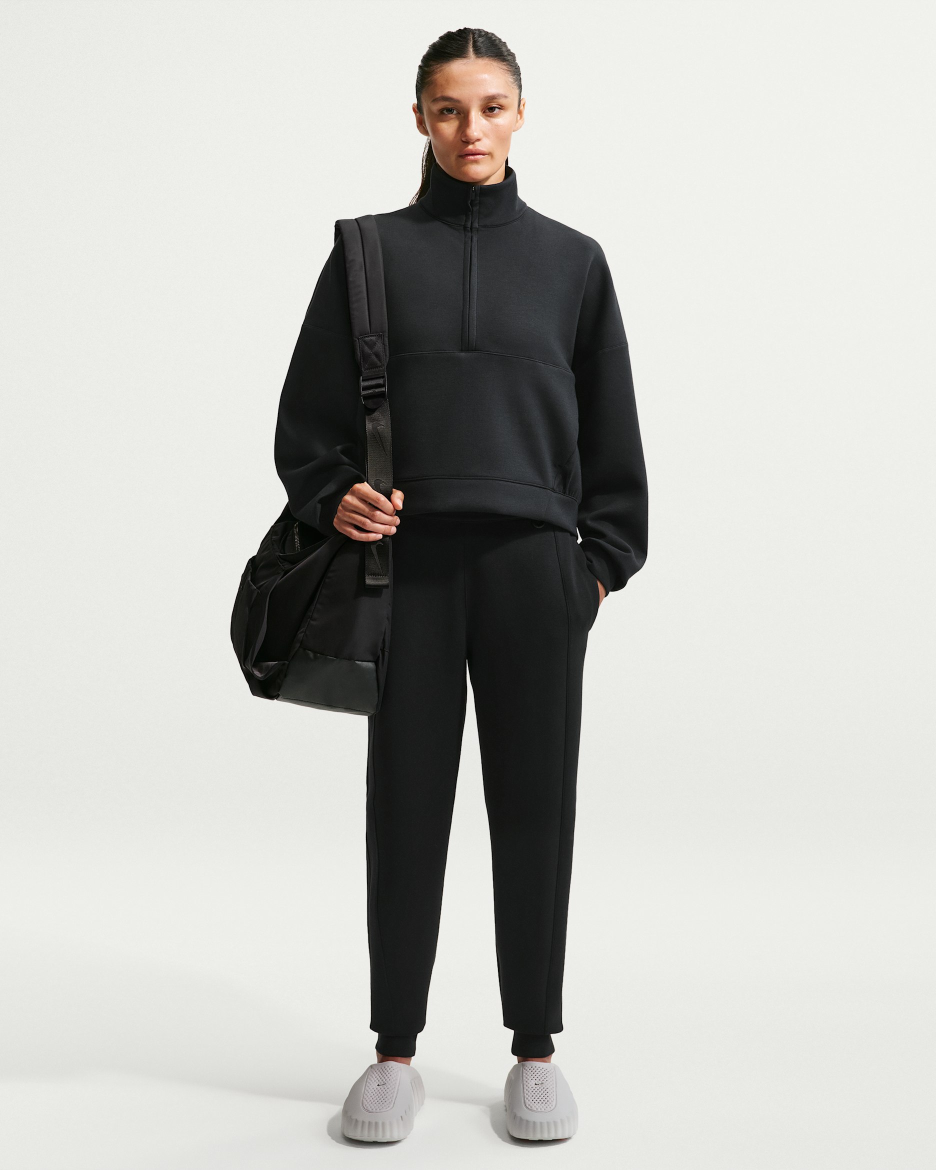 Survêtement taille mi-haute Dri-FIT Nike 24.7 ImpossiblySoft pour femme - Noir/Noir/Dark Smoke Grey