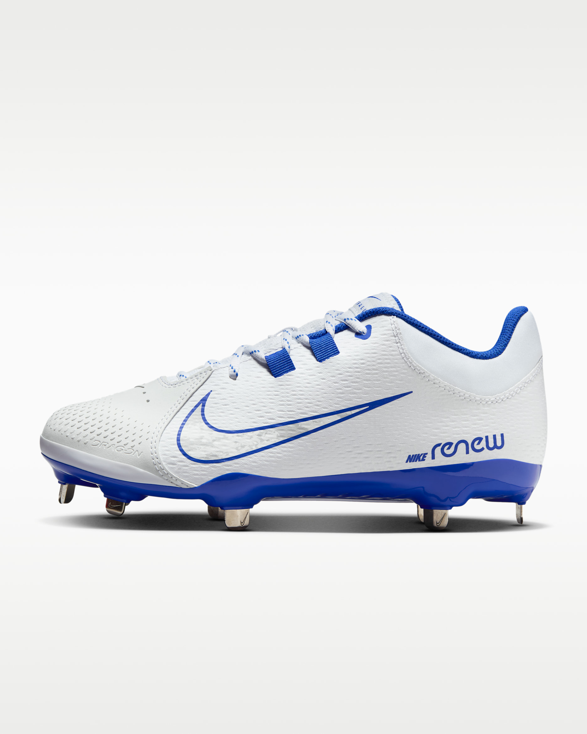 Nike Hyperdiamond 4 Pro Women's Softball Cleats - White/Hyper Royal/Wolf Grey