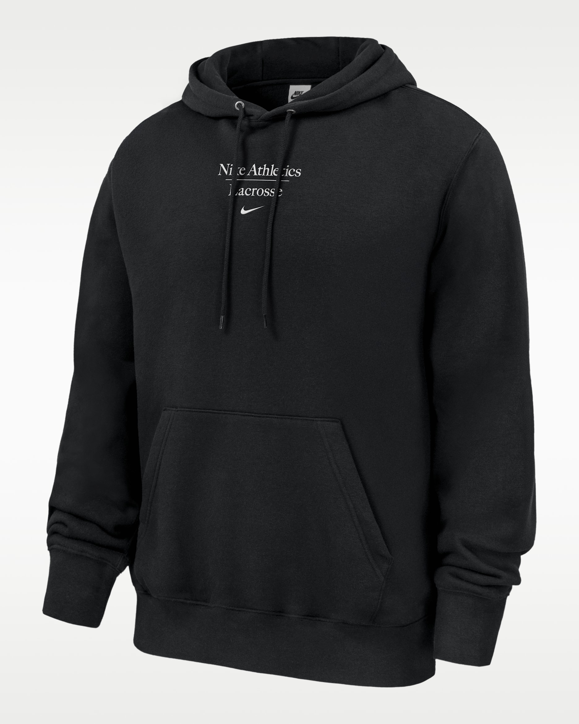 Sudadera de lacrosse con gorro sin cierre para hombre Nike Club Fleece - Negro