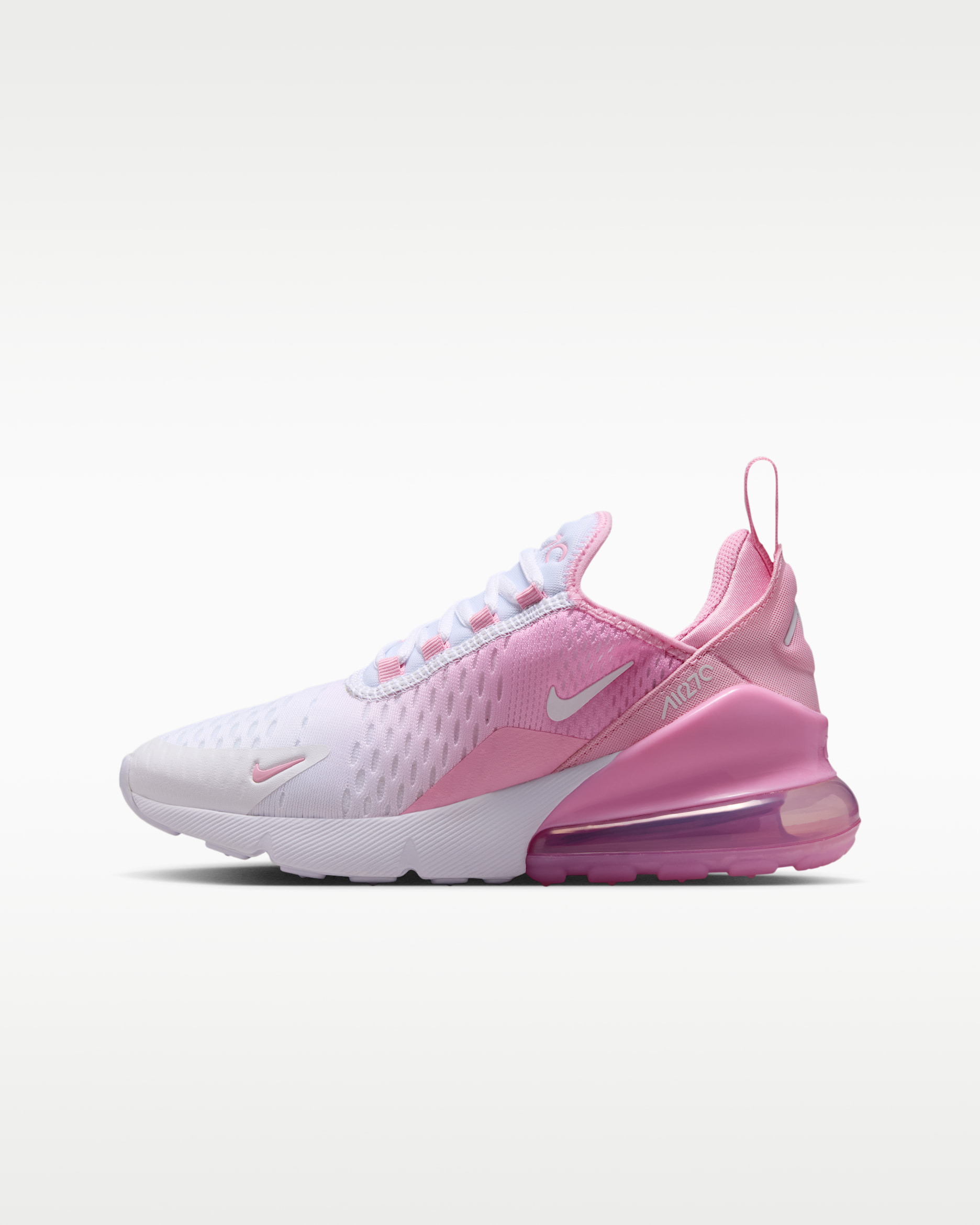 Nike Air Max 270 Big Kids' Shoes - Pink Rise/White