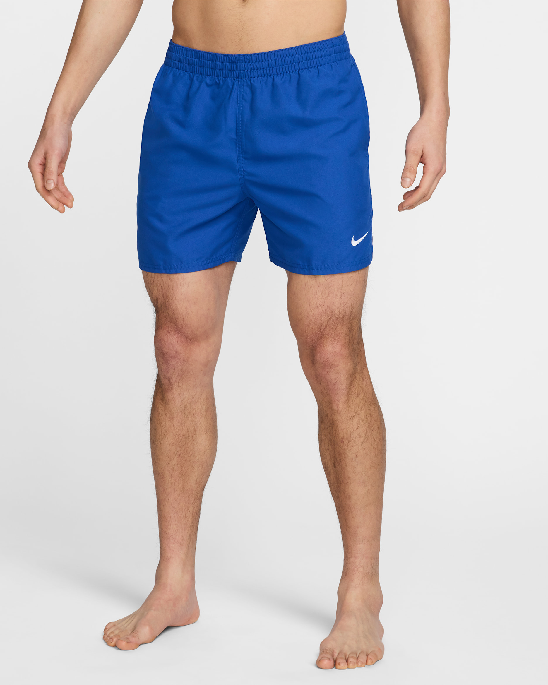 Męskie spodenki kąpielowe z wszytą bielizną 13 cm Nike Swim Breaker Essential - Game Royal/Biel