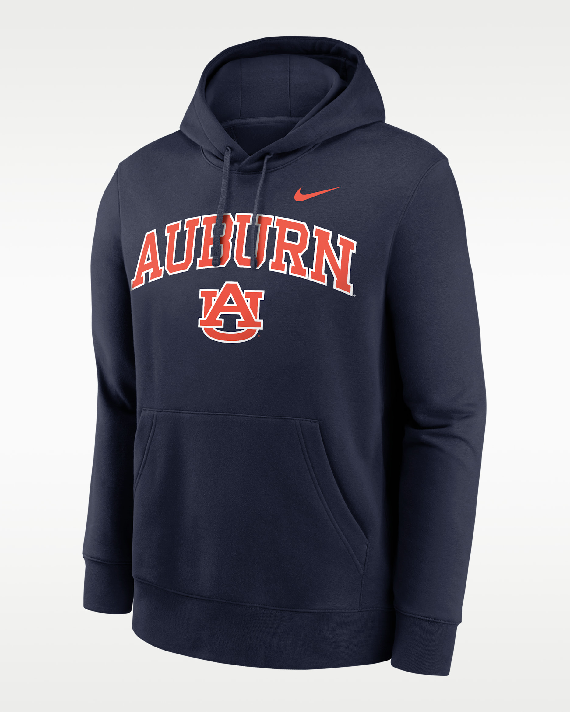 Auburn Arch Men's Nike College Pullover Hoodie - Navy