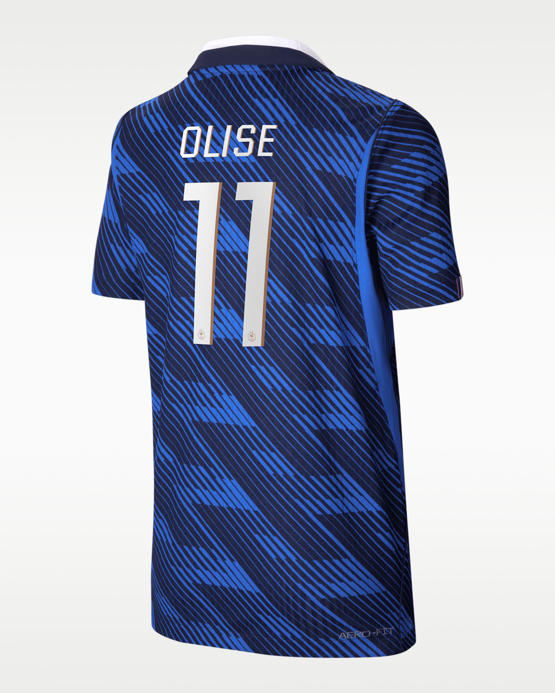 Jersey de fútbol Nike Dri-FIT ADV para niños talla grande Michael Olise France National Team 2026 Match Home - Azul