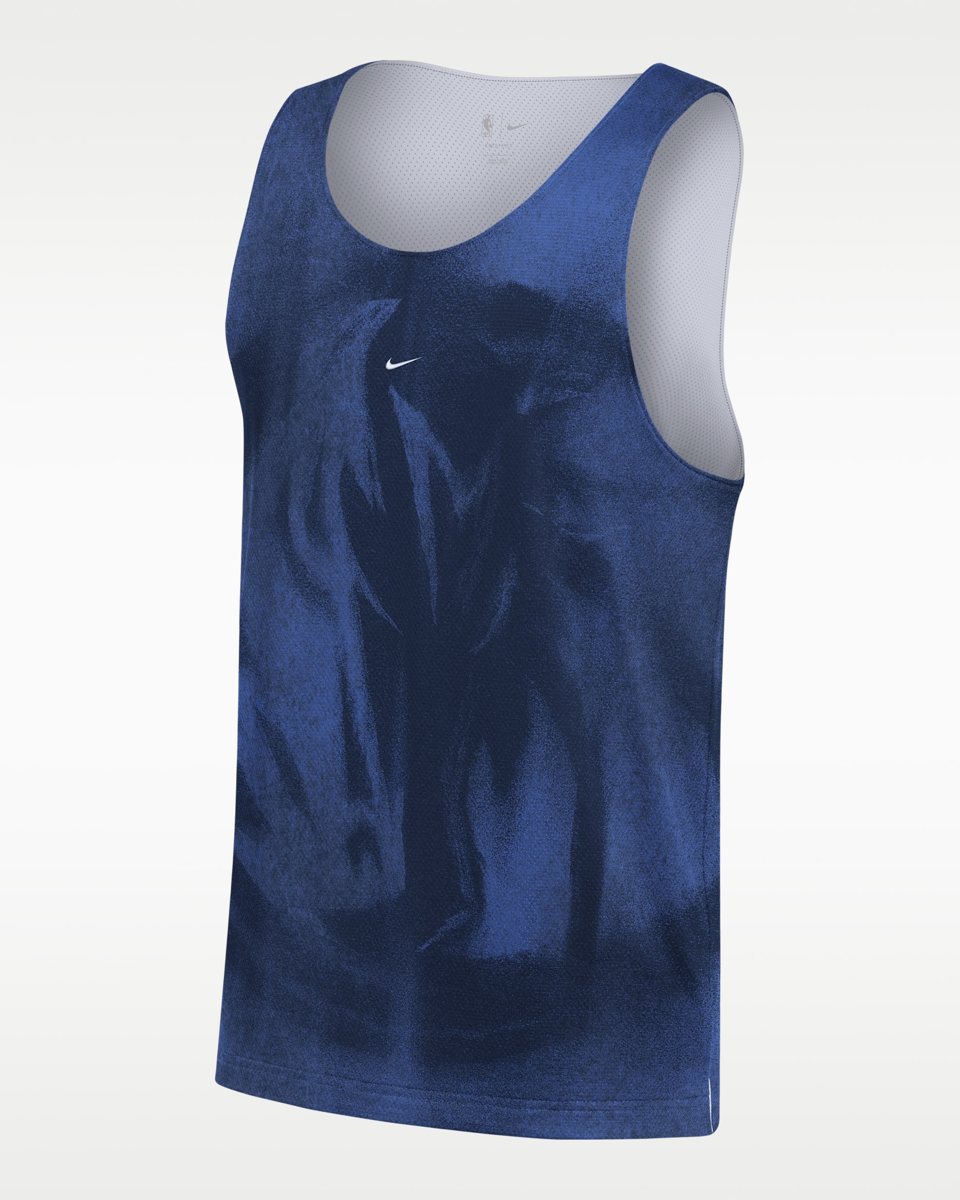 Jersey de básquetbol para hombre Dallas Mavericks Standard Issue - Royal juego/Blanco