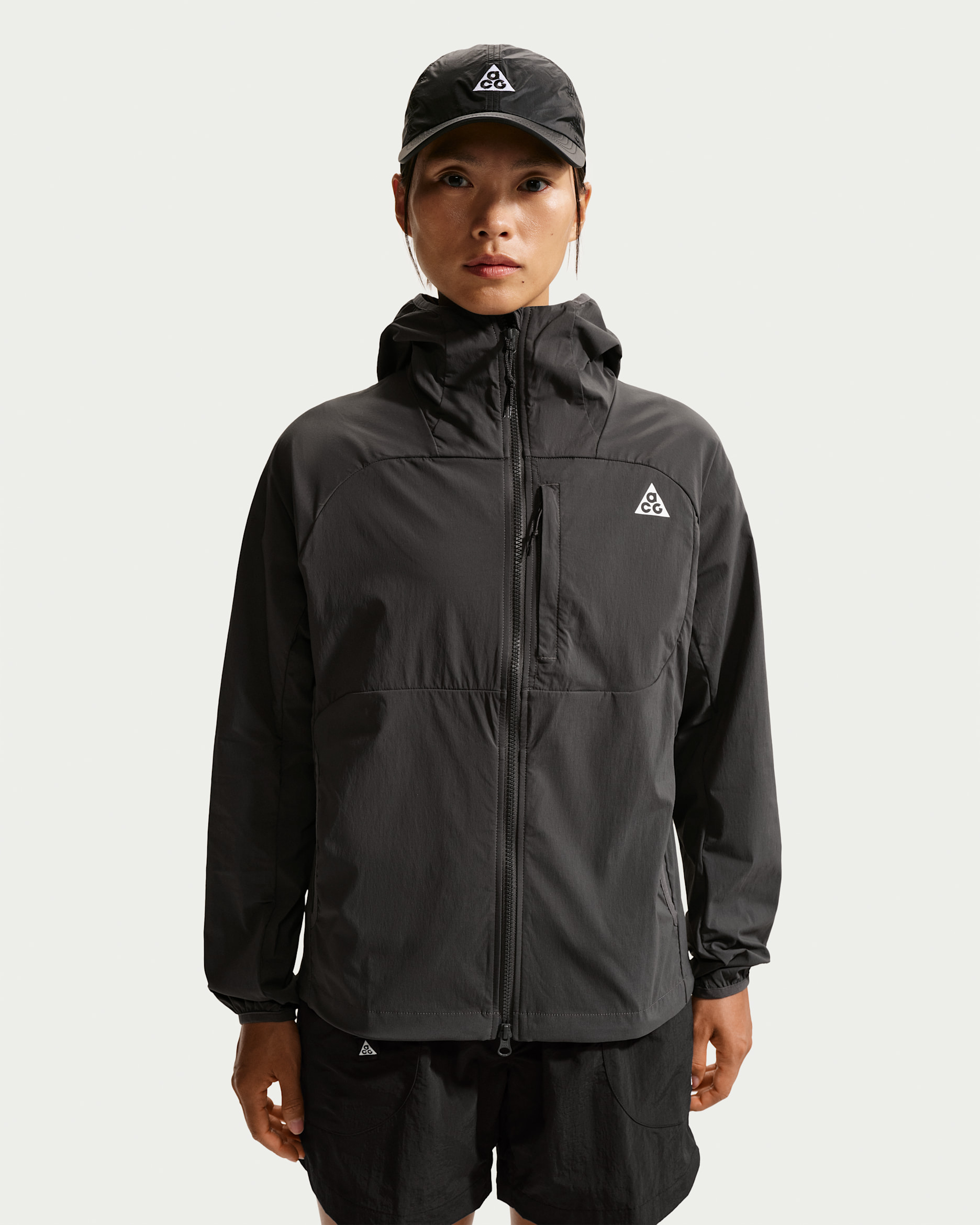 Nike ACG 'Five Towers' Women's UV Protection Jacket - Anthracite/Anthracite/Summit White