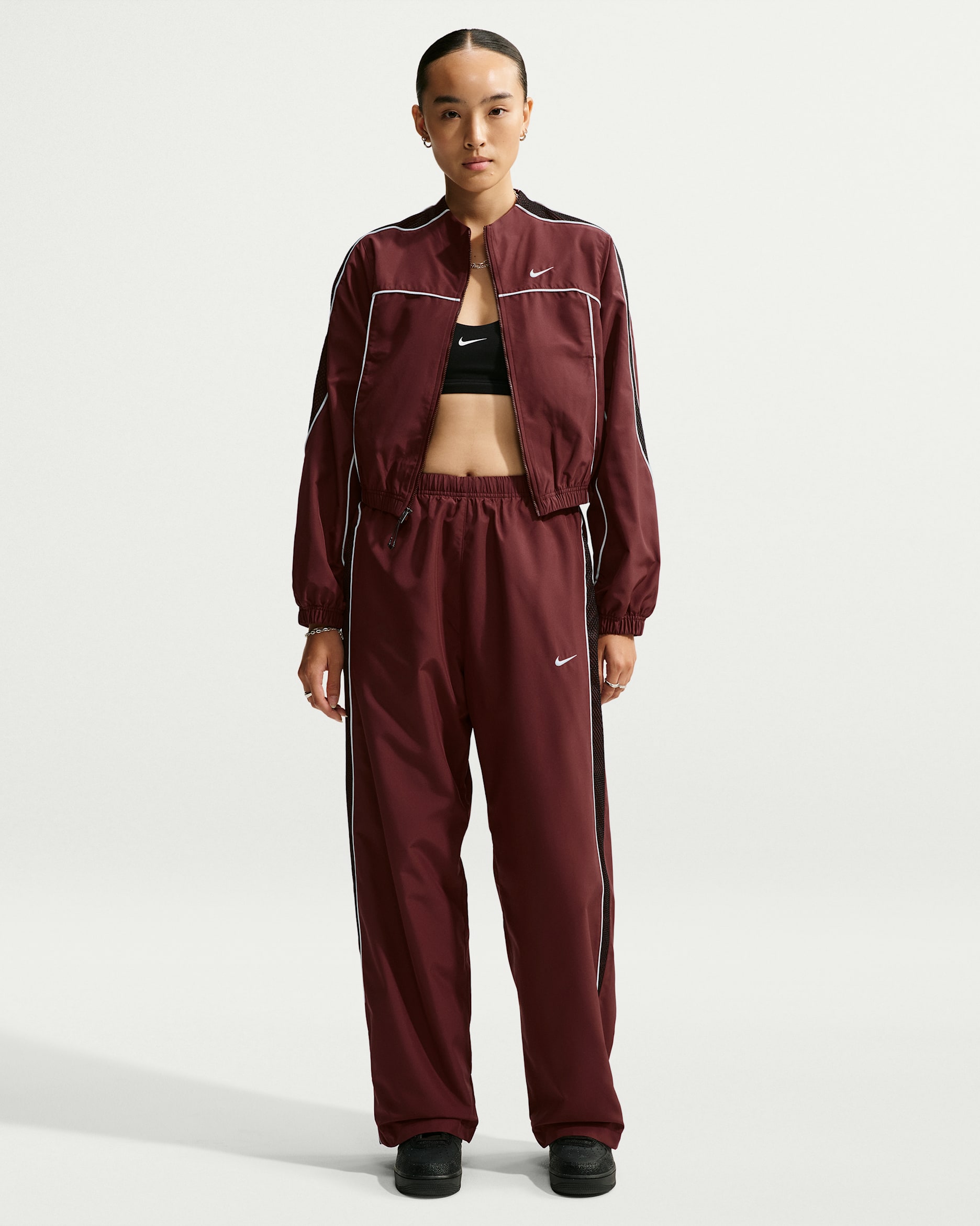 Nike Sportswear Women's Loose High-Rise Track Pants - Mystic Dates/Black/Sail