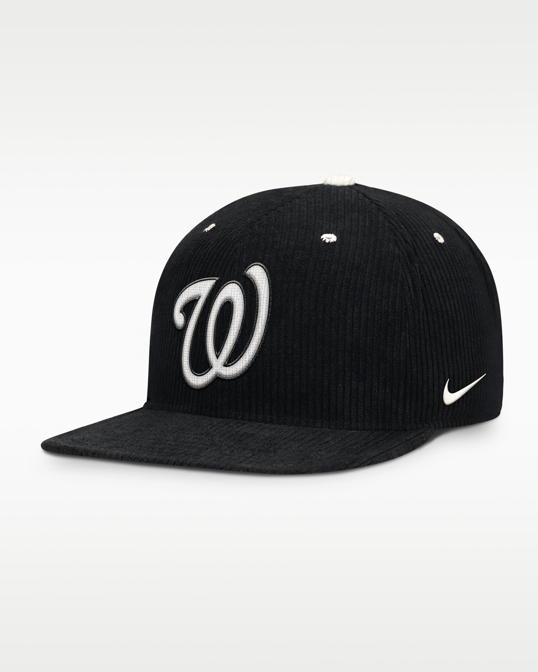 Gorra Nike de la MLB ajustable para hombre Washington Nationals Pro - Negro
