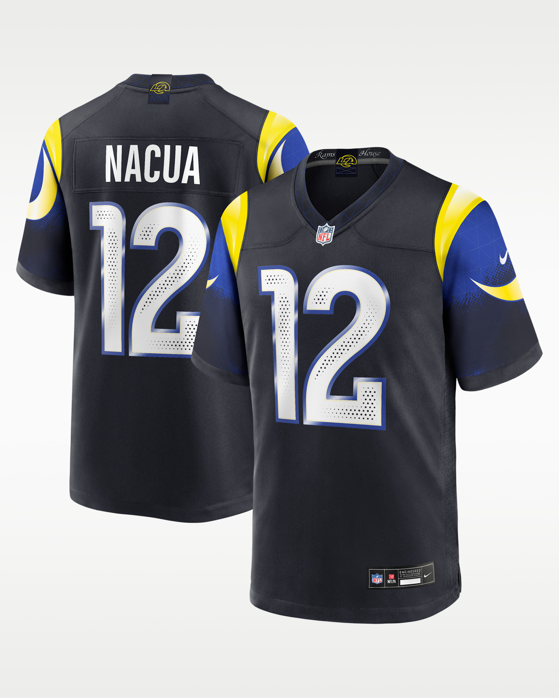 Rams (Nacua) Men's Nike NFL Rivalries Game Jersey - Pitch Blue
